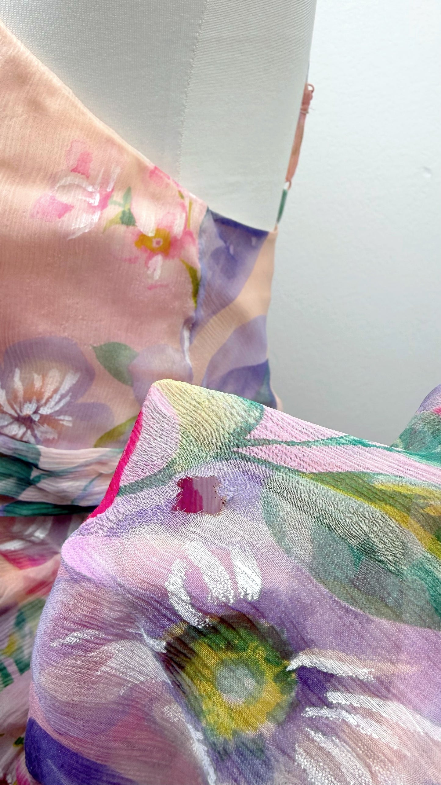 Silk Blushing Garden Dress