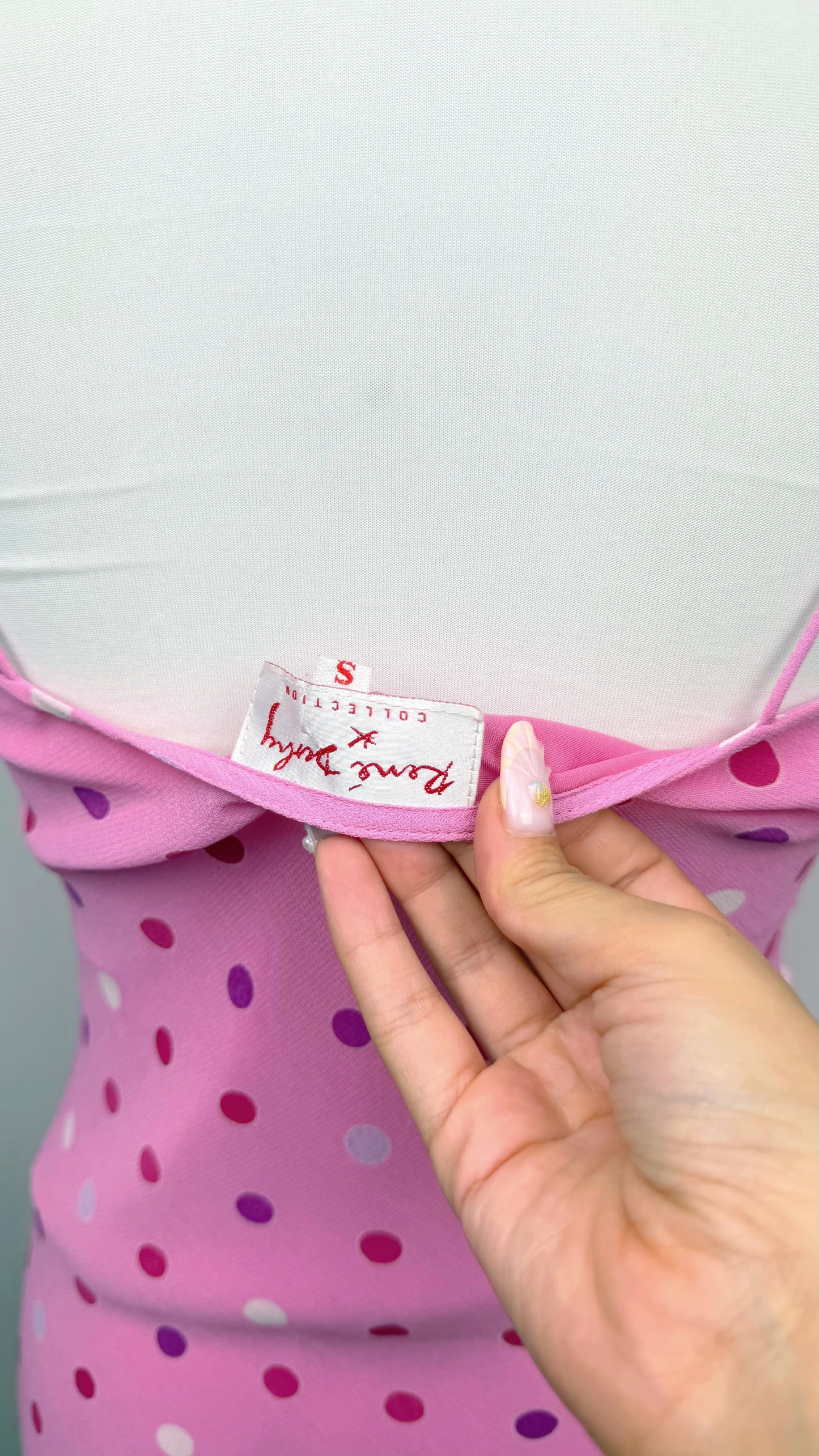 Derhy Pink Polka Rose