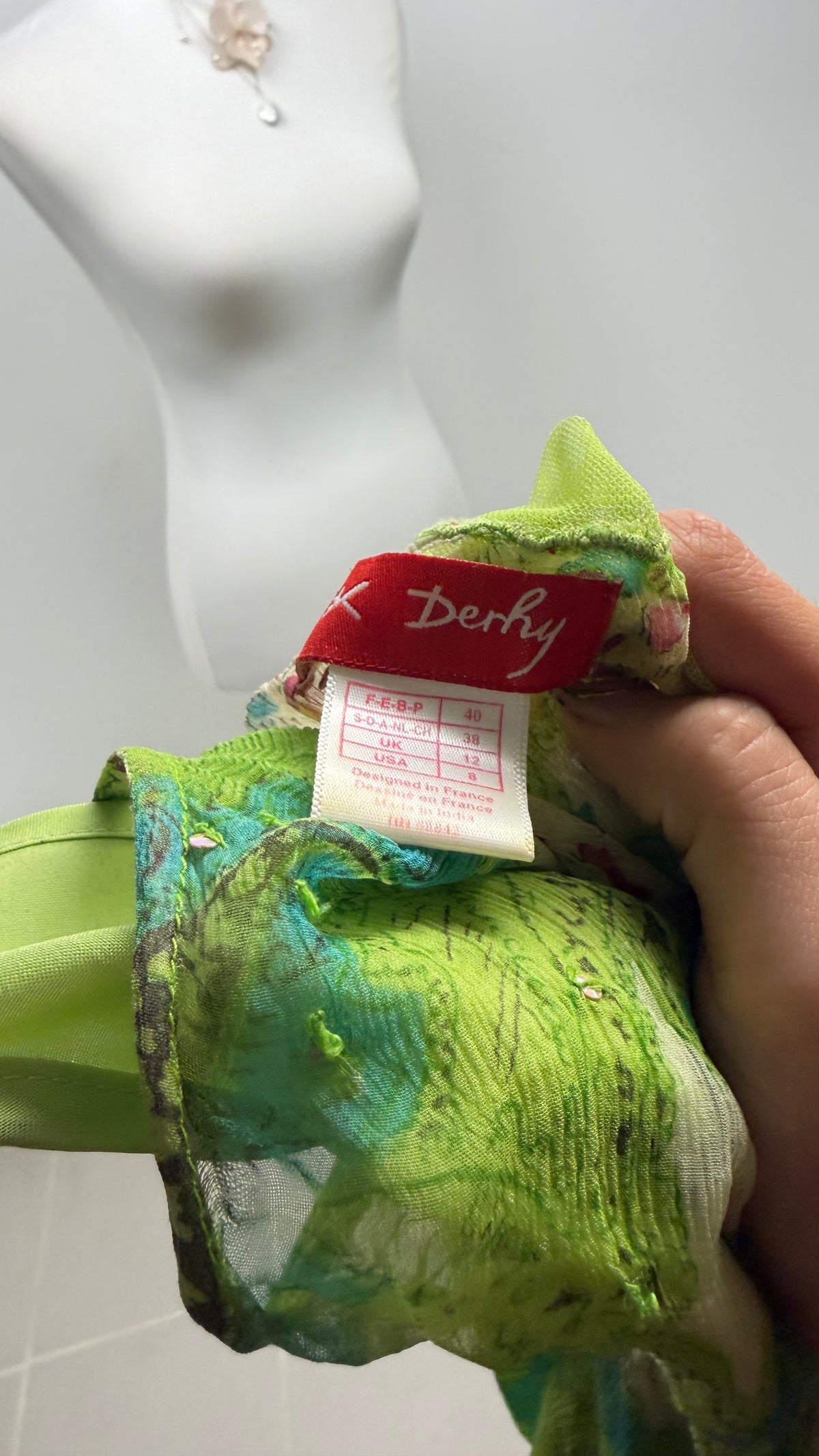The Derhy Lime Enchantment Dress