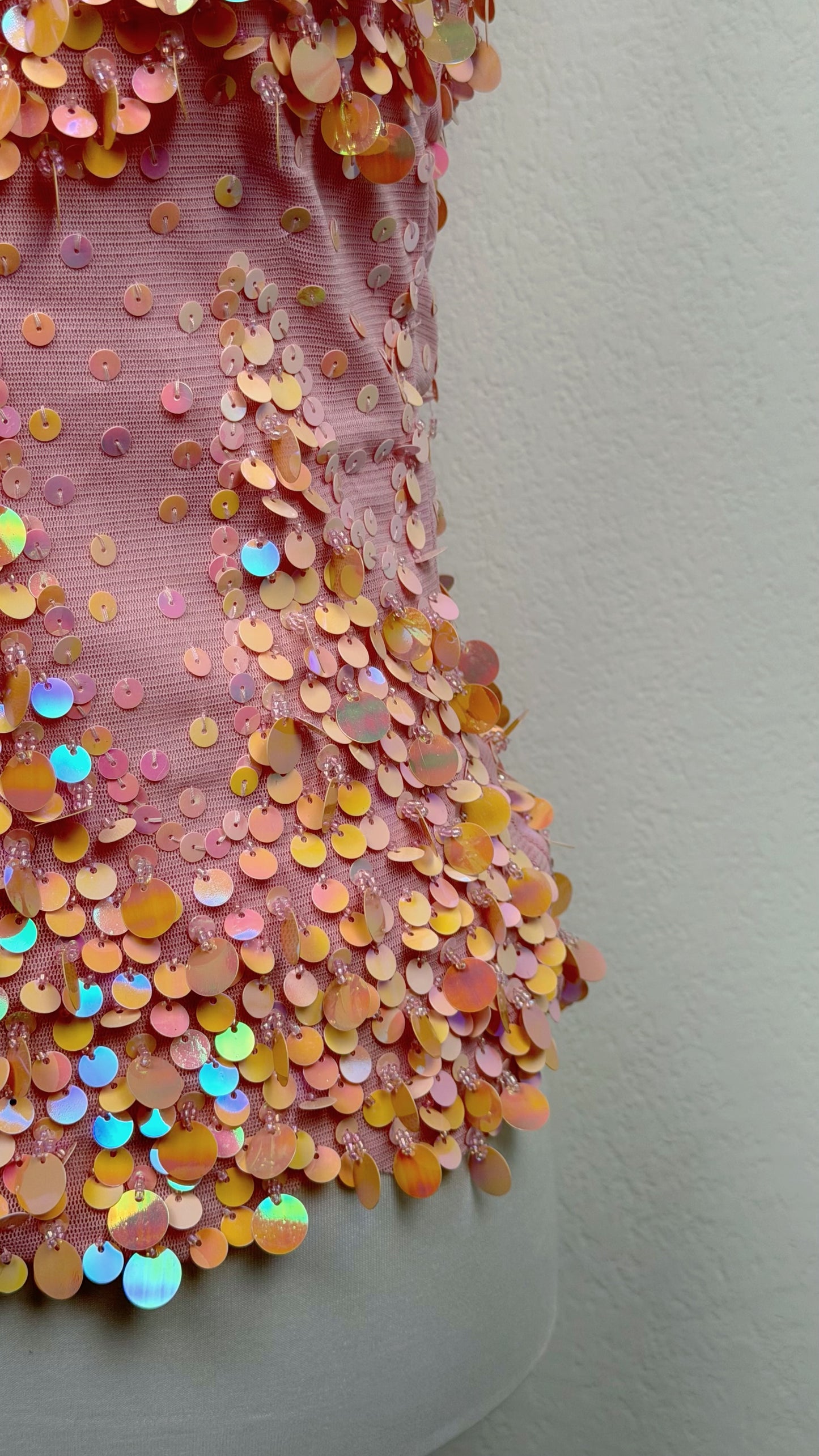 Derhy Peach Stardust Top