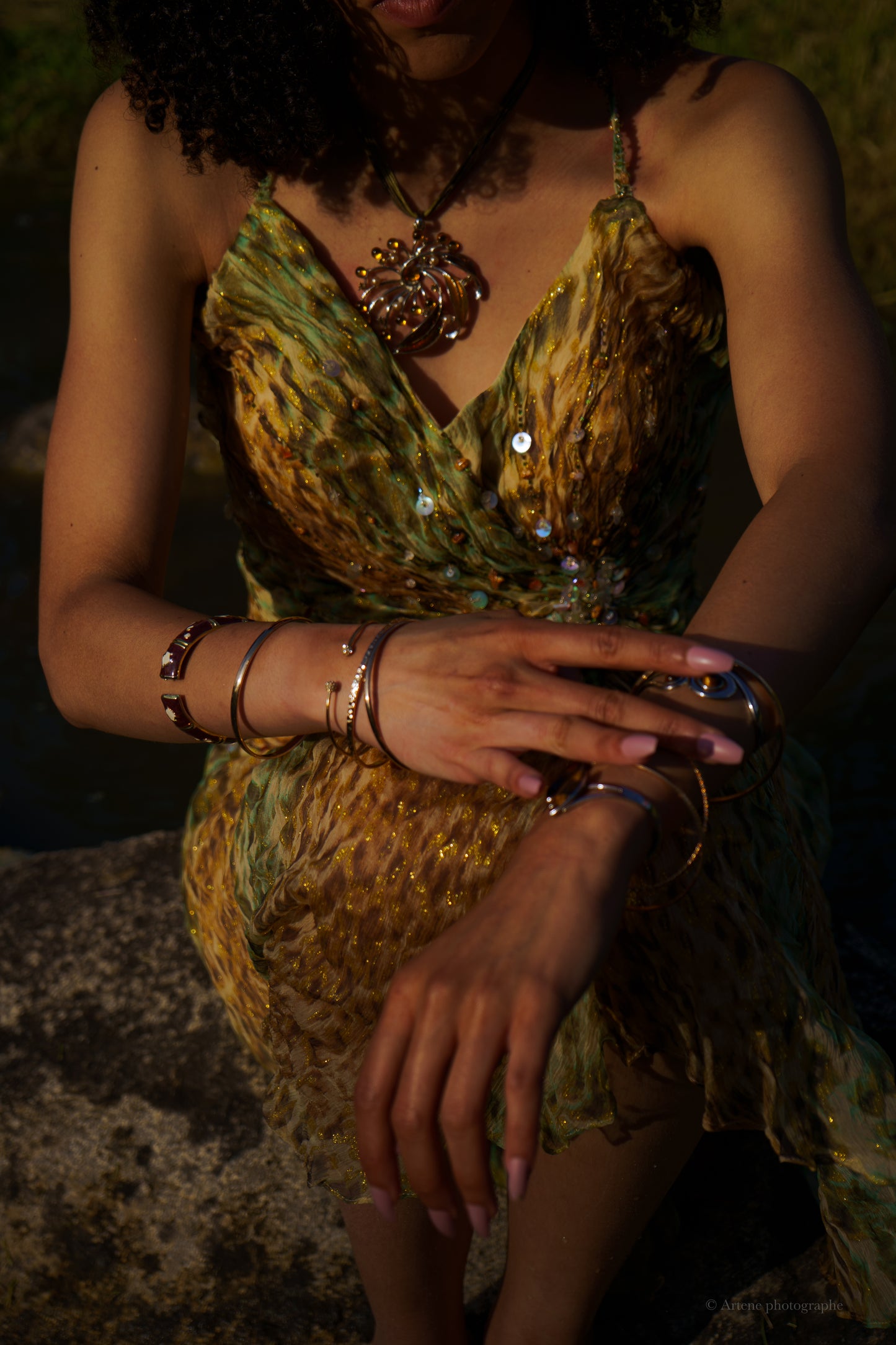 “Sierra” Glitter Cheetah Dress