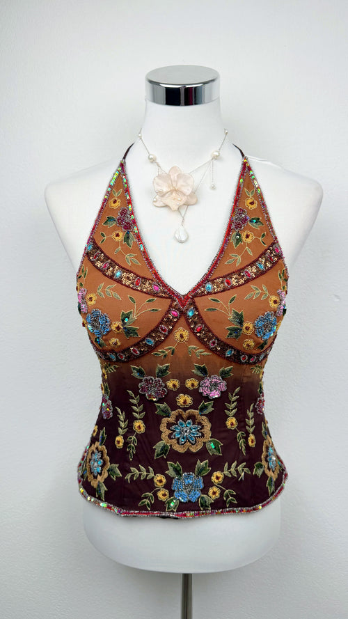 Aftershock Enchanted Garden Silk Corset