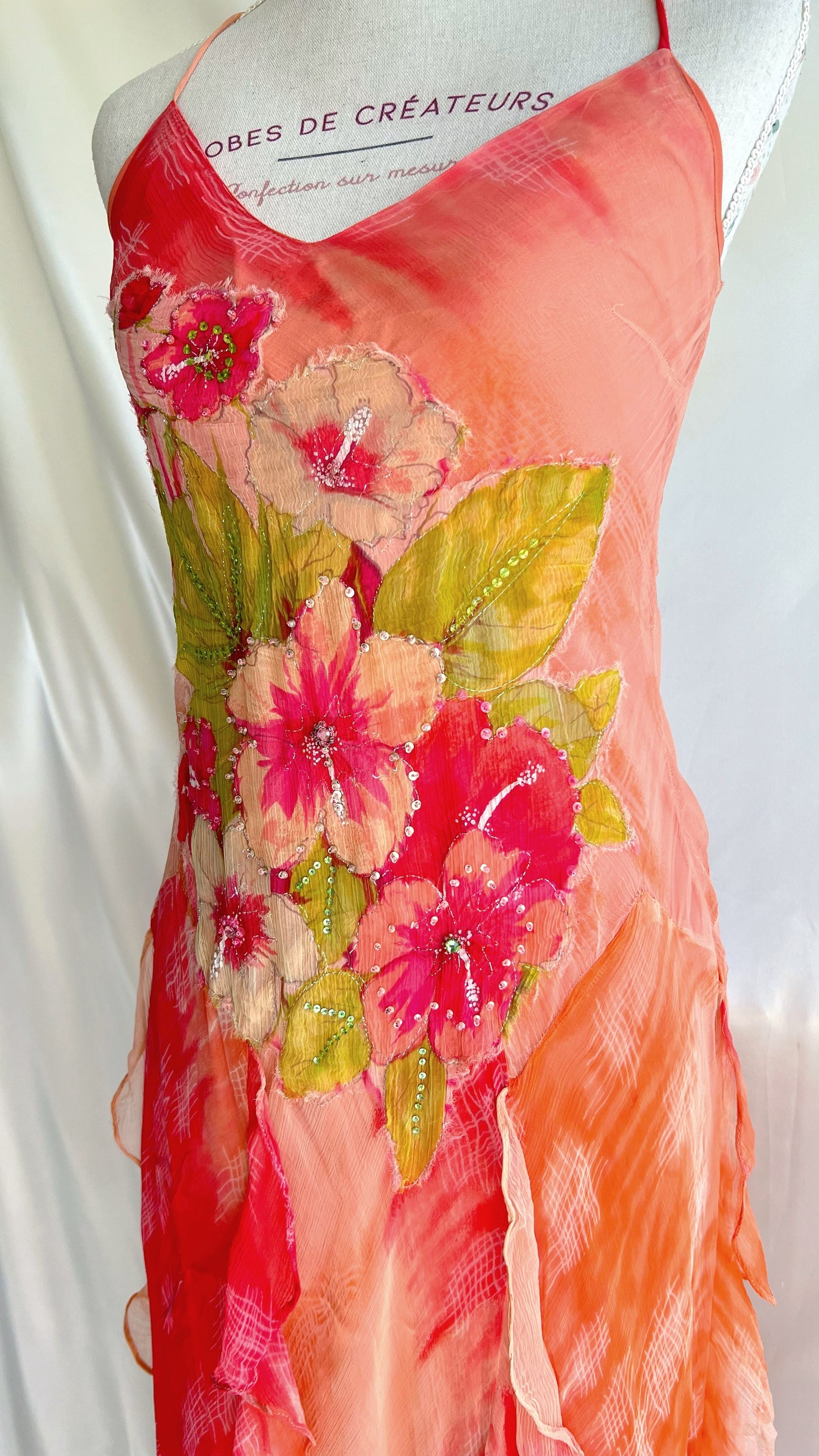 "Fire Lily" very RARE dress by Renée Derhy