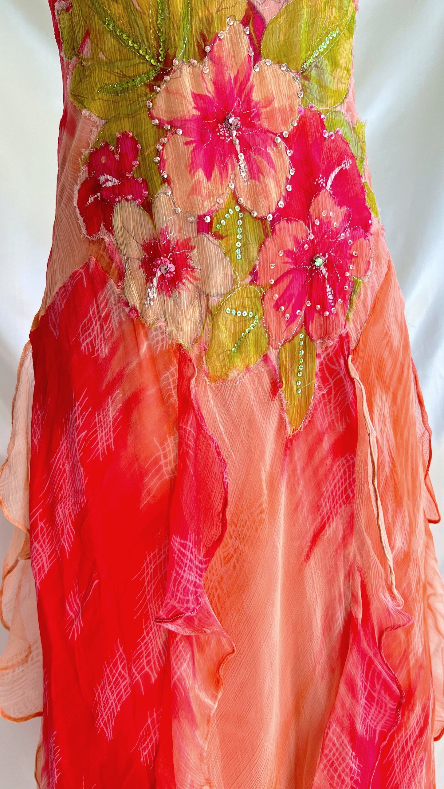 "Fire Lily" very RARE dress by Renée Derhy