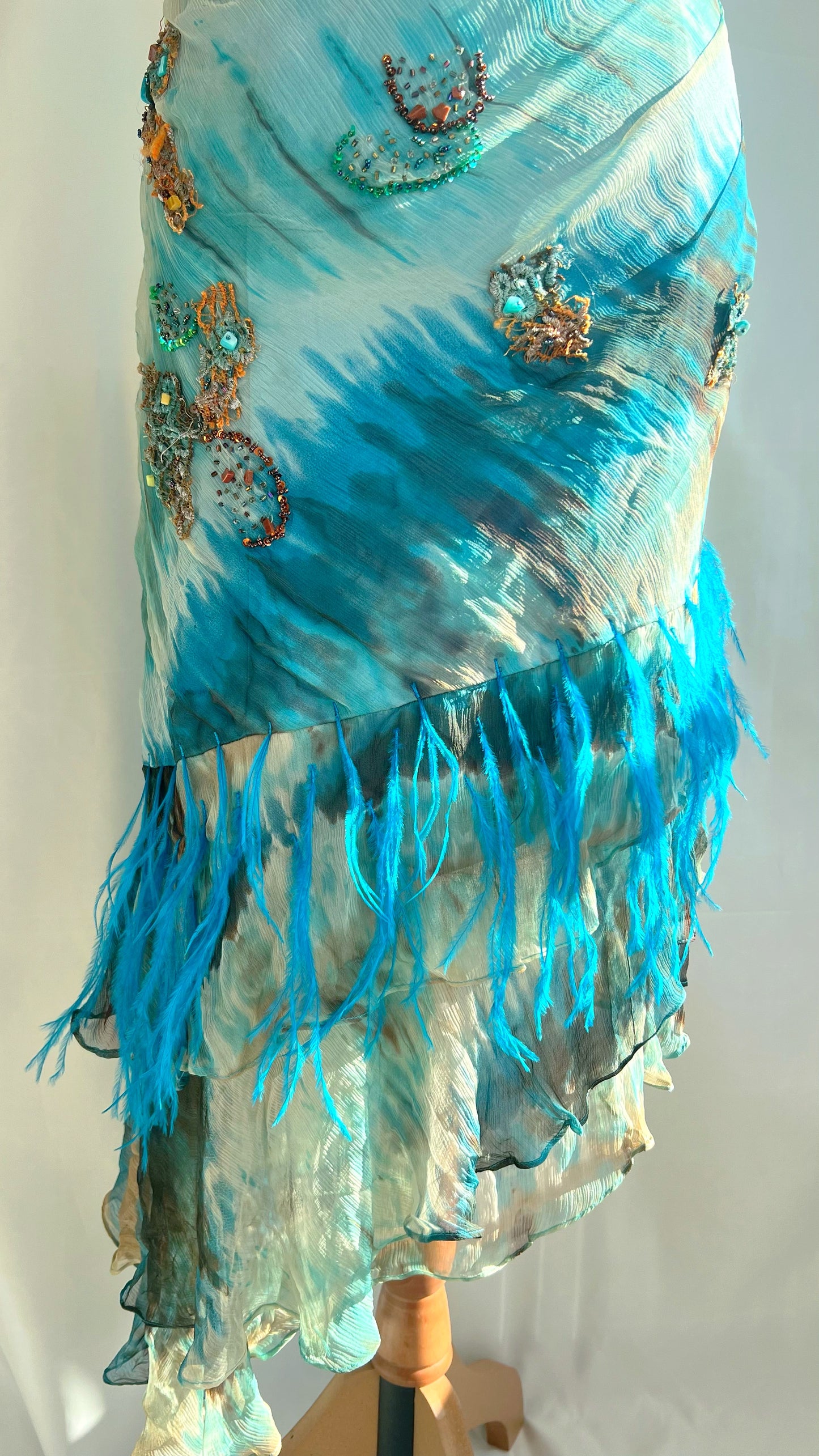 100% Silk “Blue Mirage”