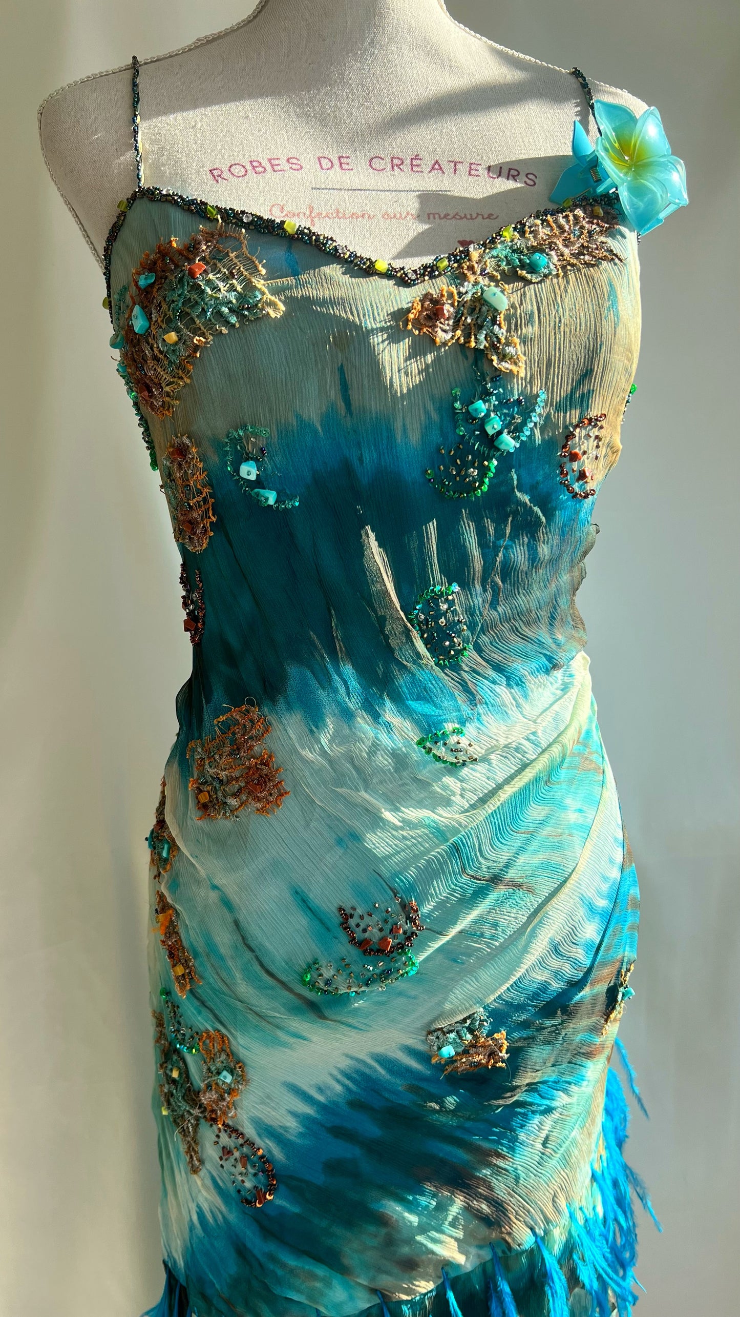 100% Silk “Blue Mirage”