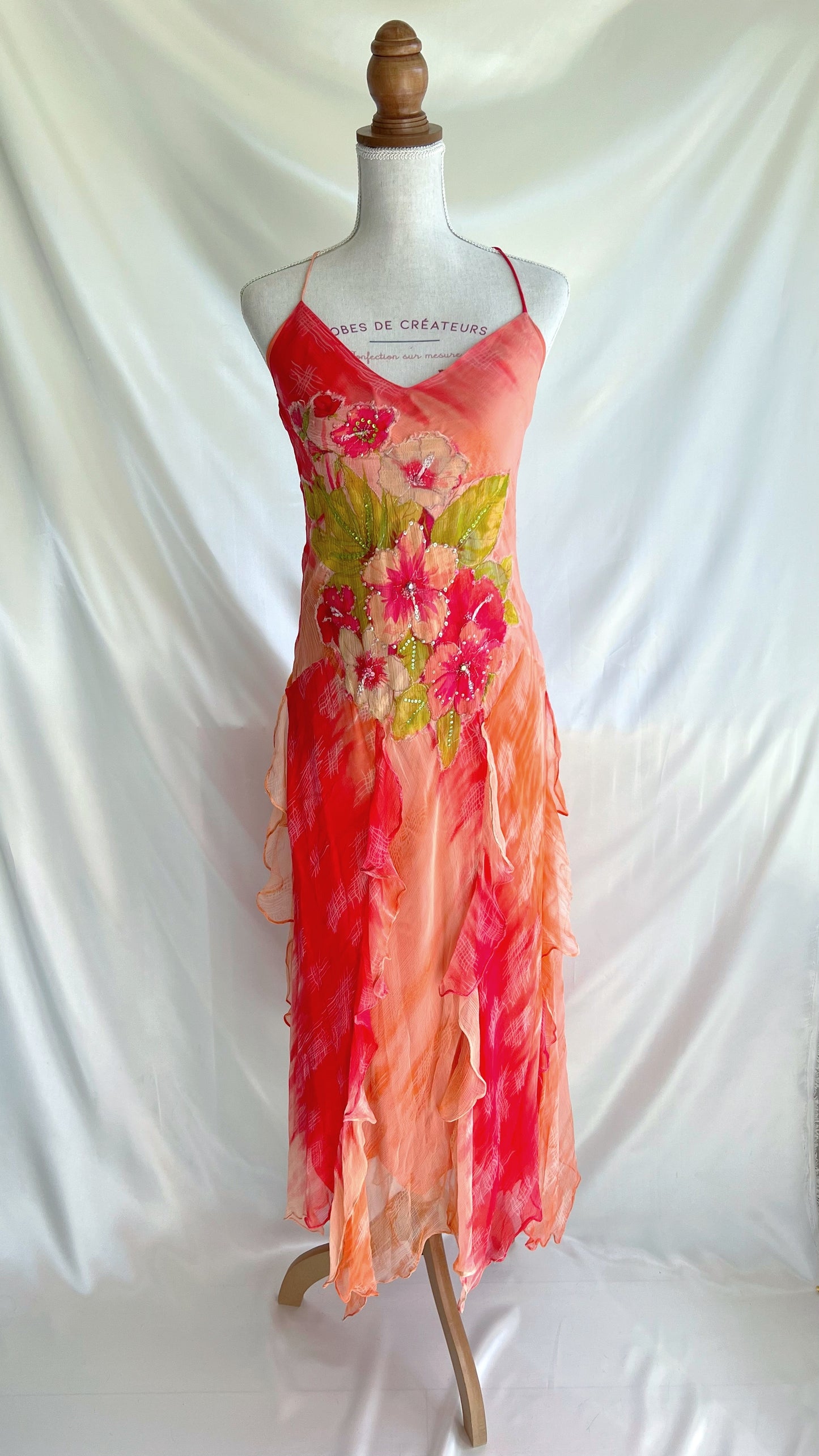 "Fire Lily" very RARE dress by Renée Derhy