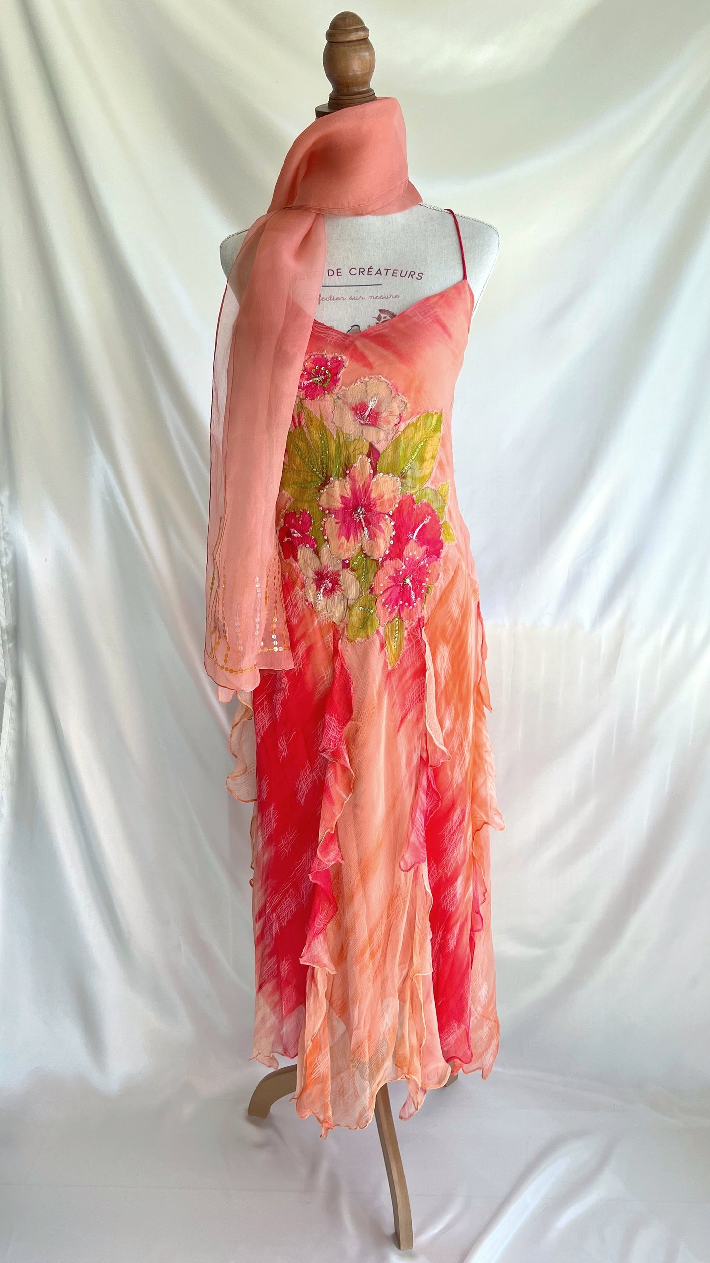 "Fire Lily" very RARE dress by Renée Derhy