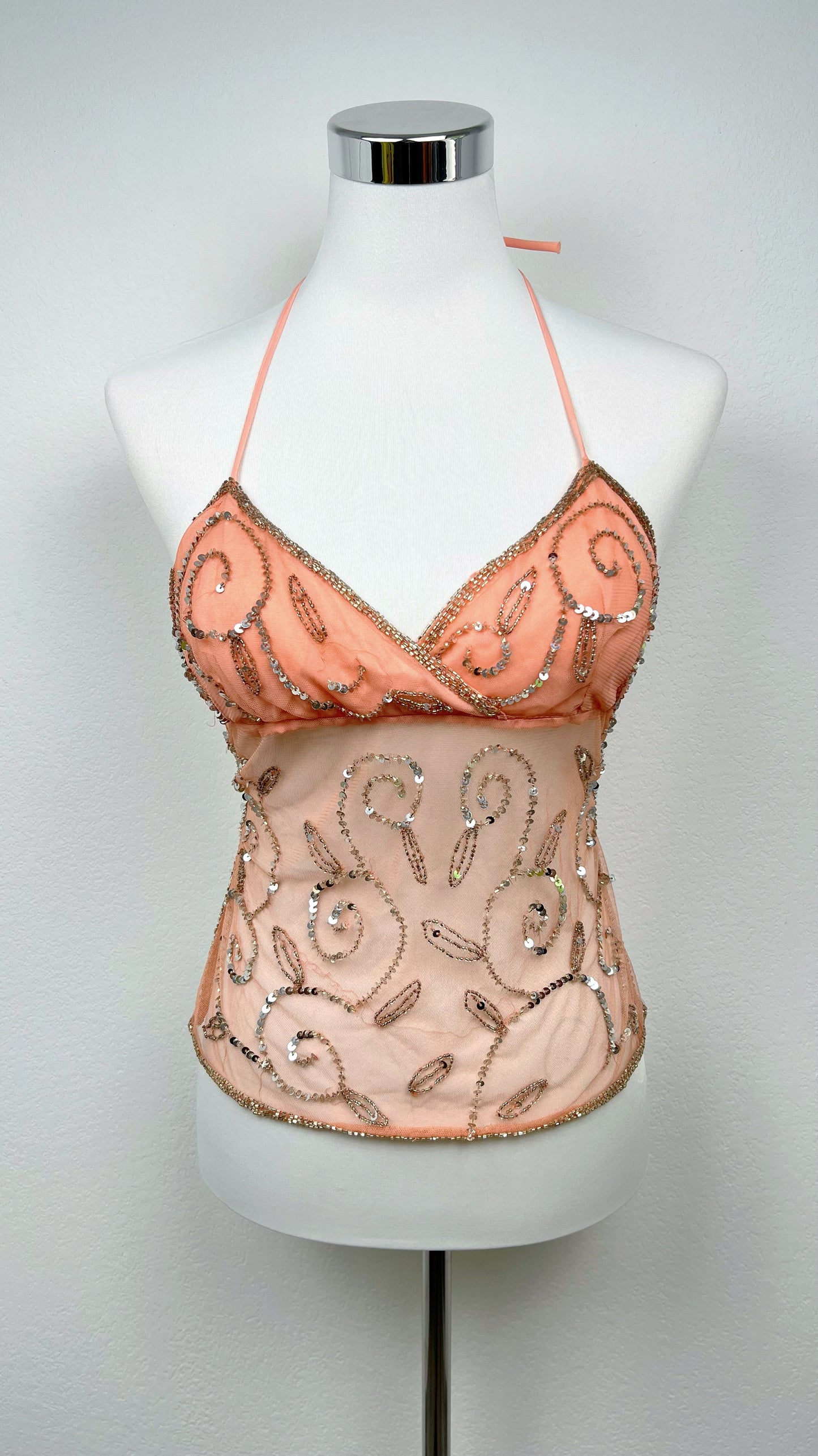 Peach Glow Halter Top
