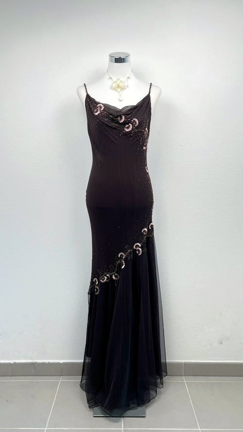 Midnight Blossom Gown