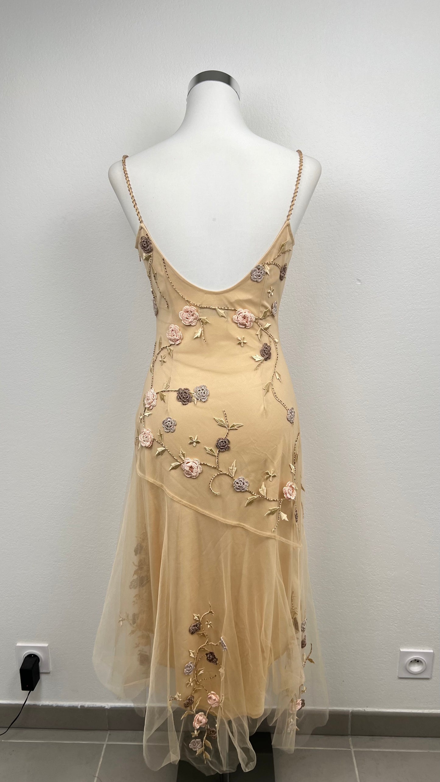 Golden Blossom Dress