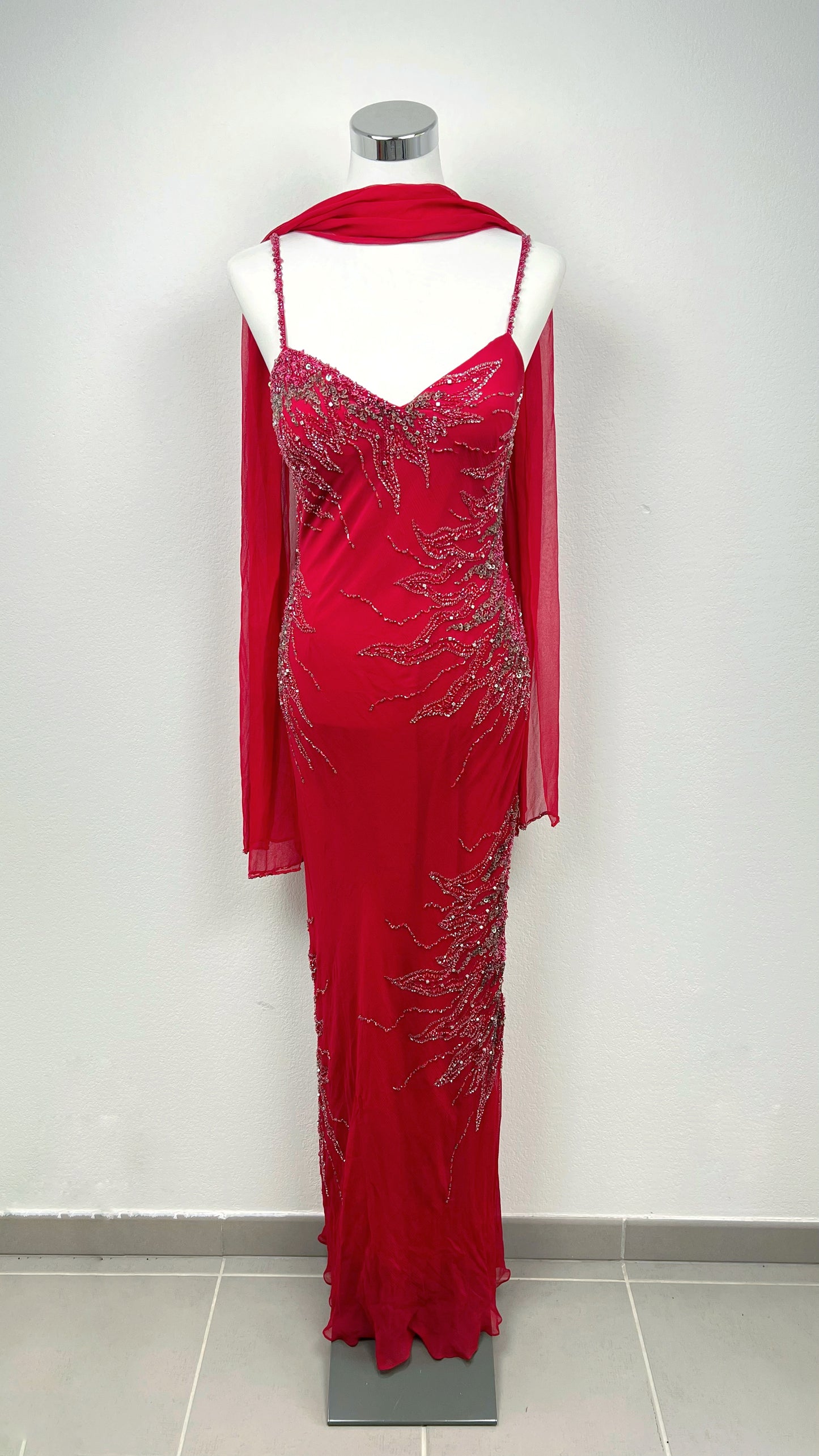 The Crimson Flame Gown