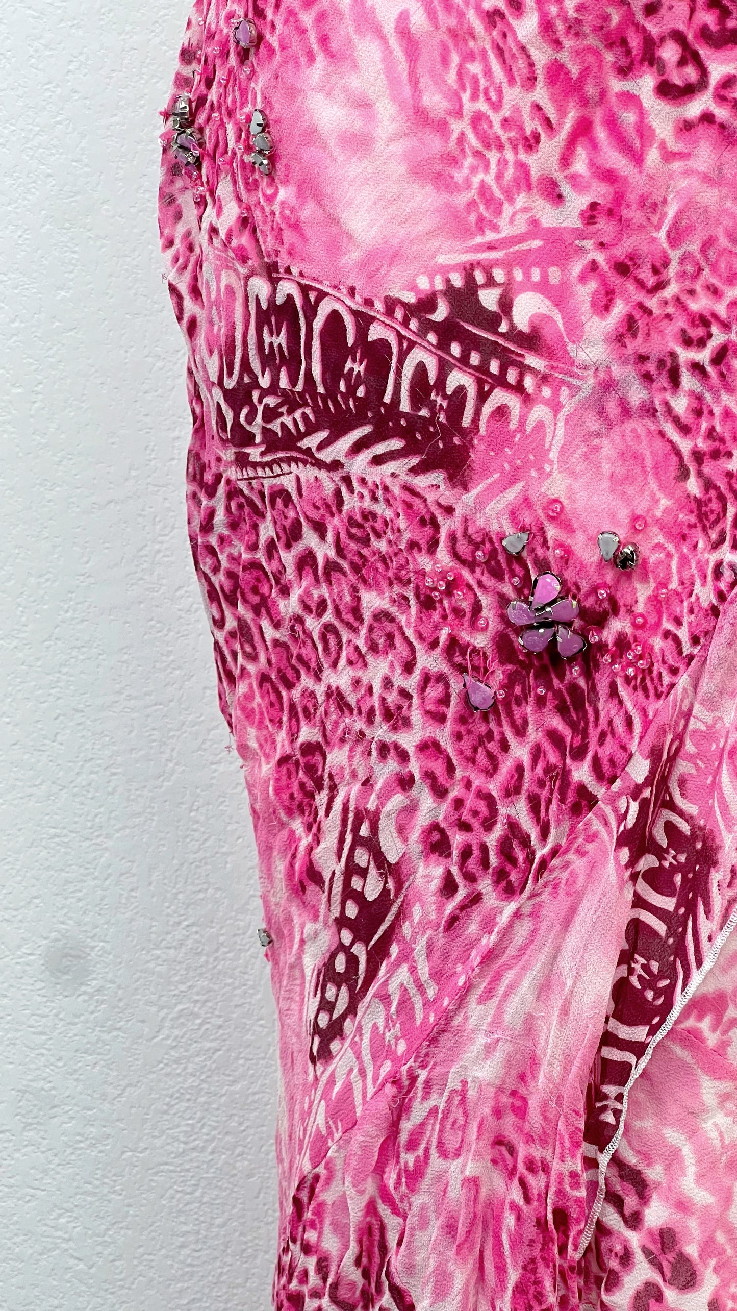 The Pink Cheetah Silk Dress