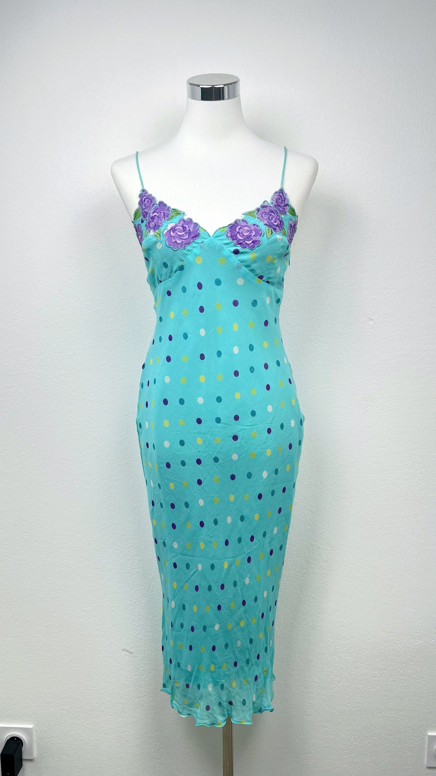 Aqua Blossom Derhy Dress