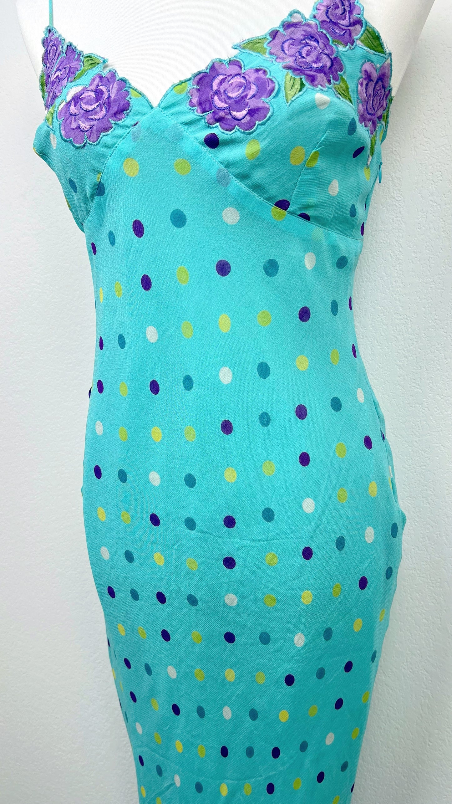 Aqua Blossom Derhy Dress