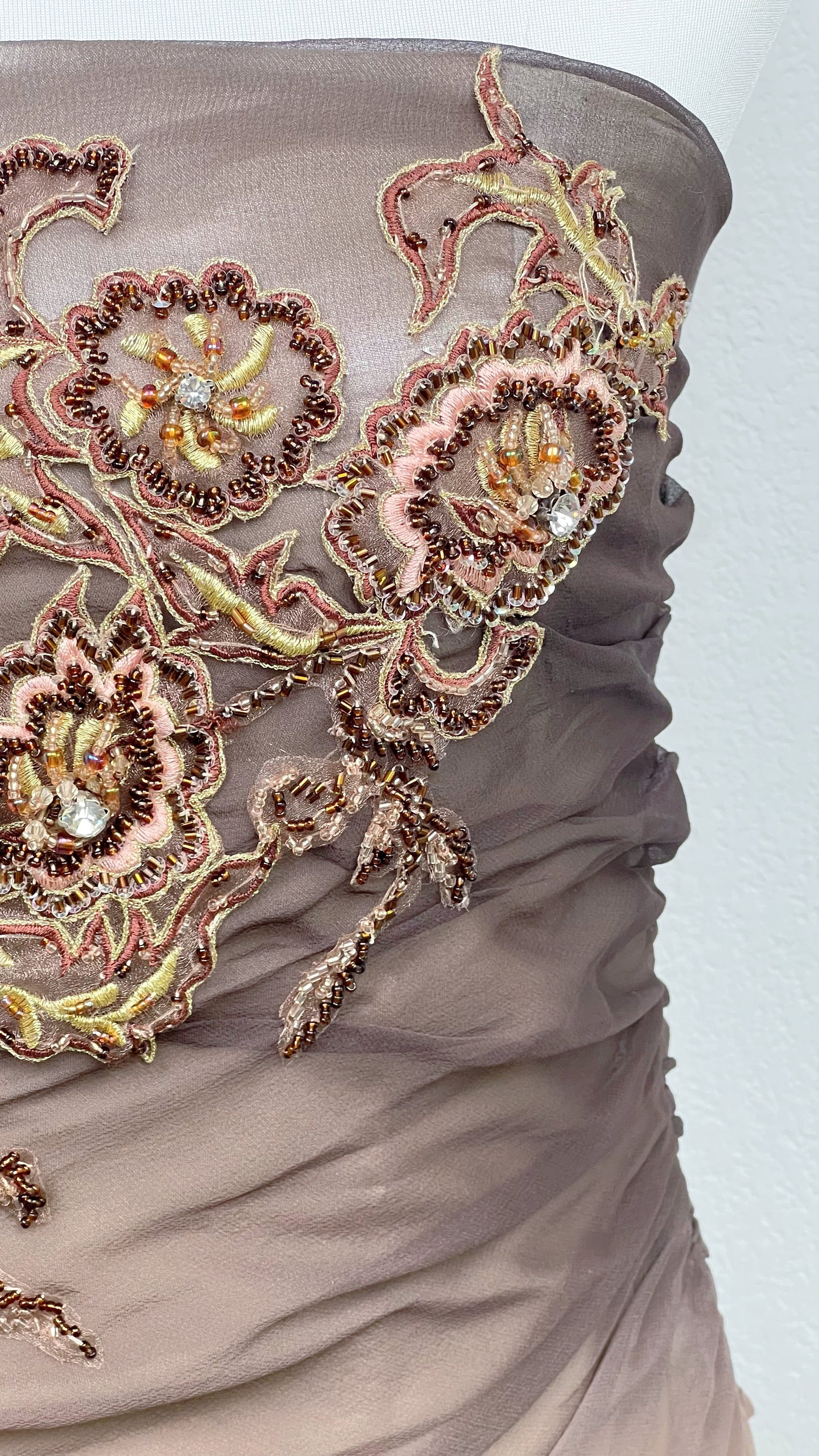 Mocha Bloom Gown