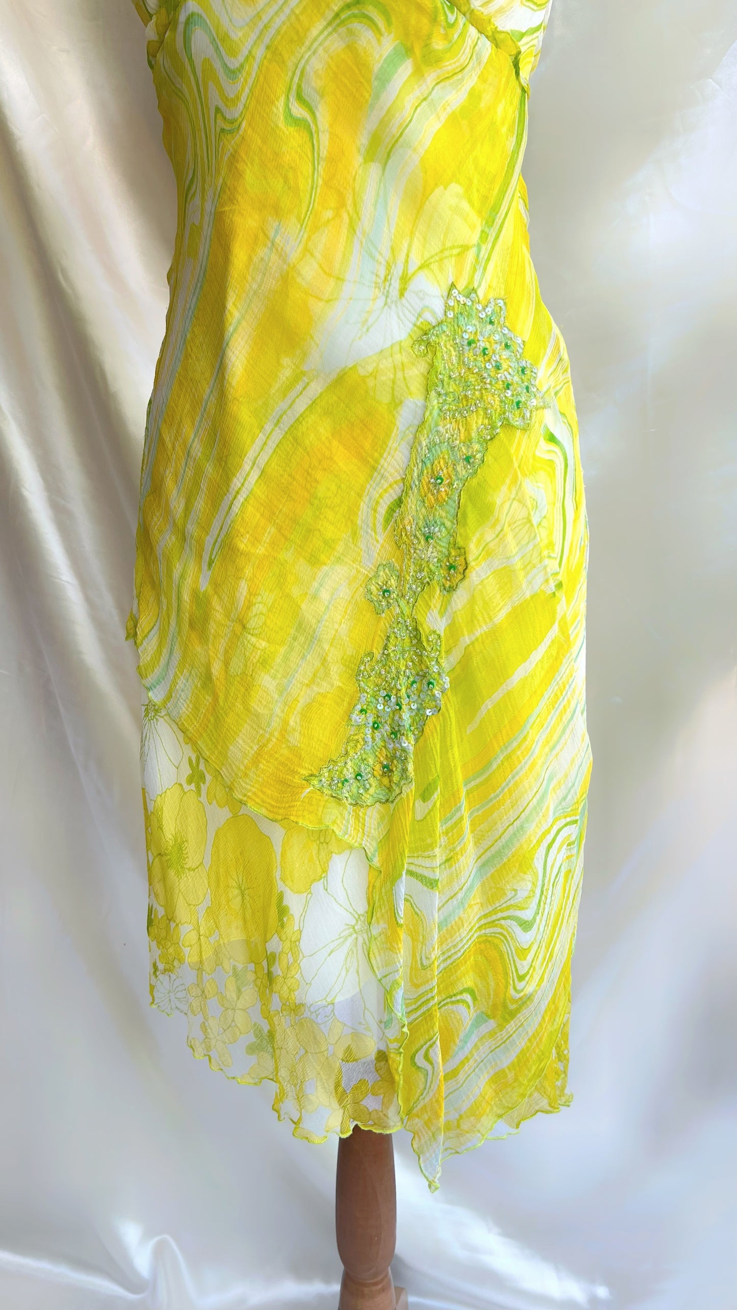Lemon Forest Derhy Asymmetrical Dress