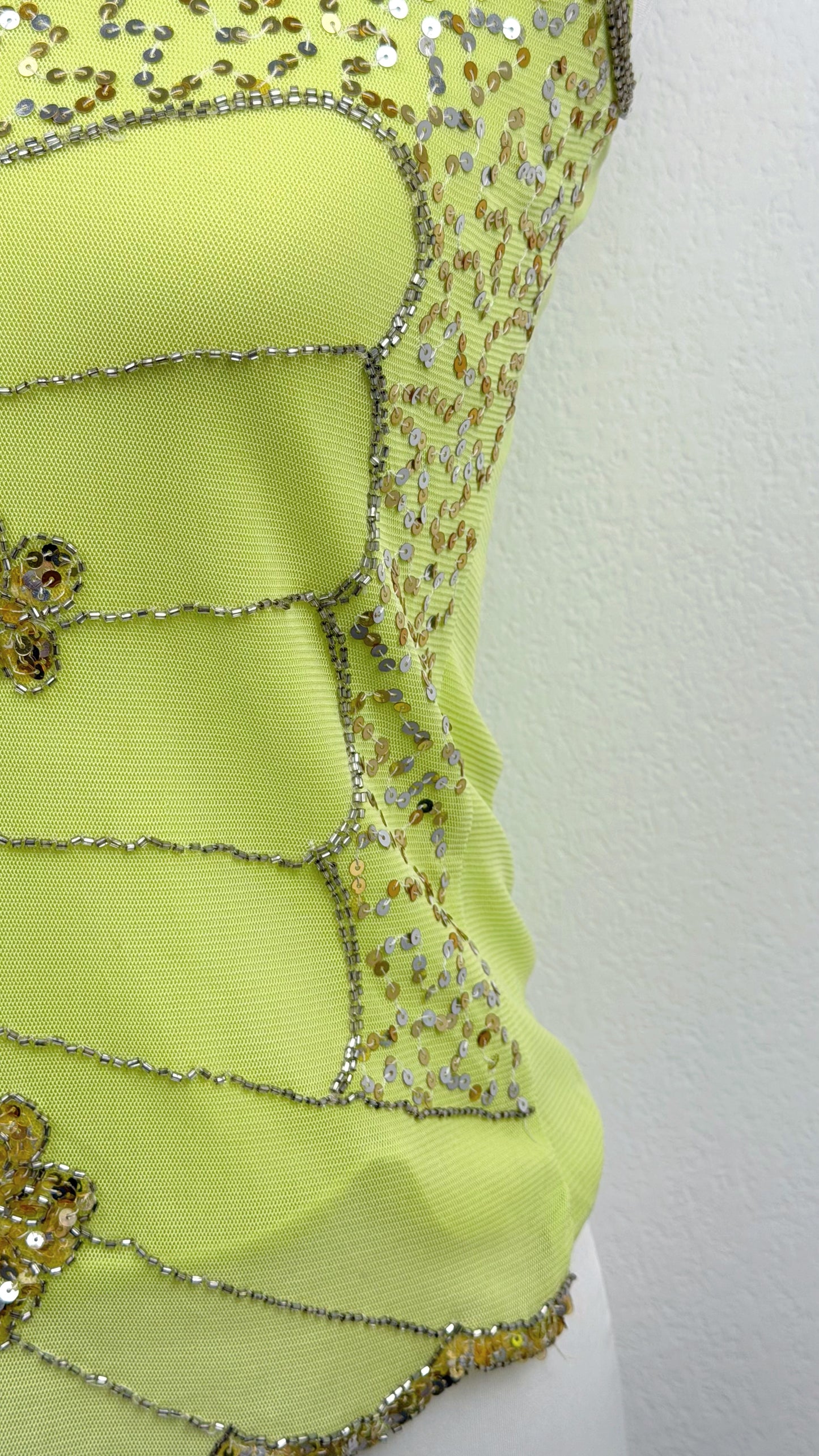 Golden Lime Butterfly Top