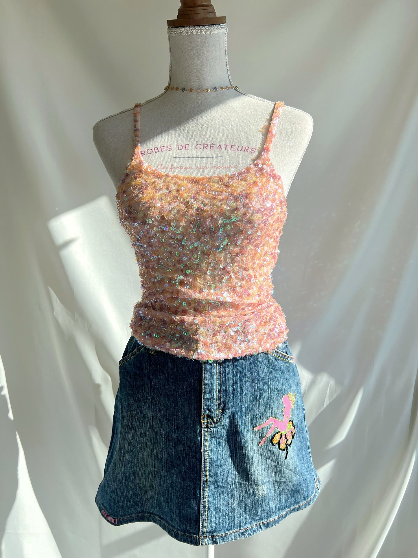 "Peach Stardust" Cami