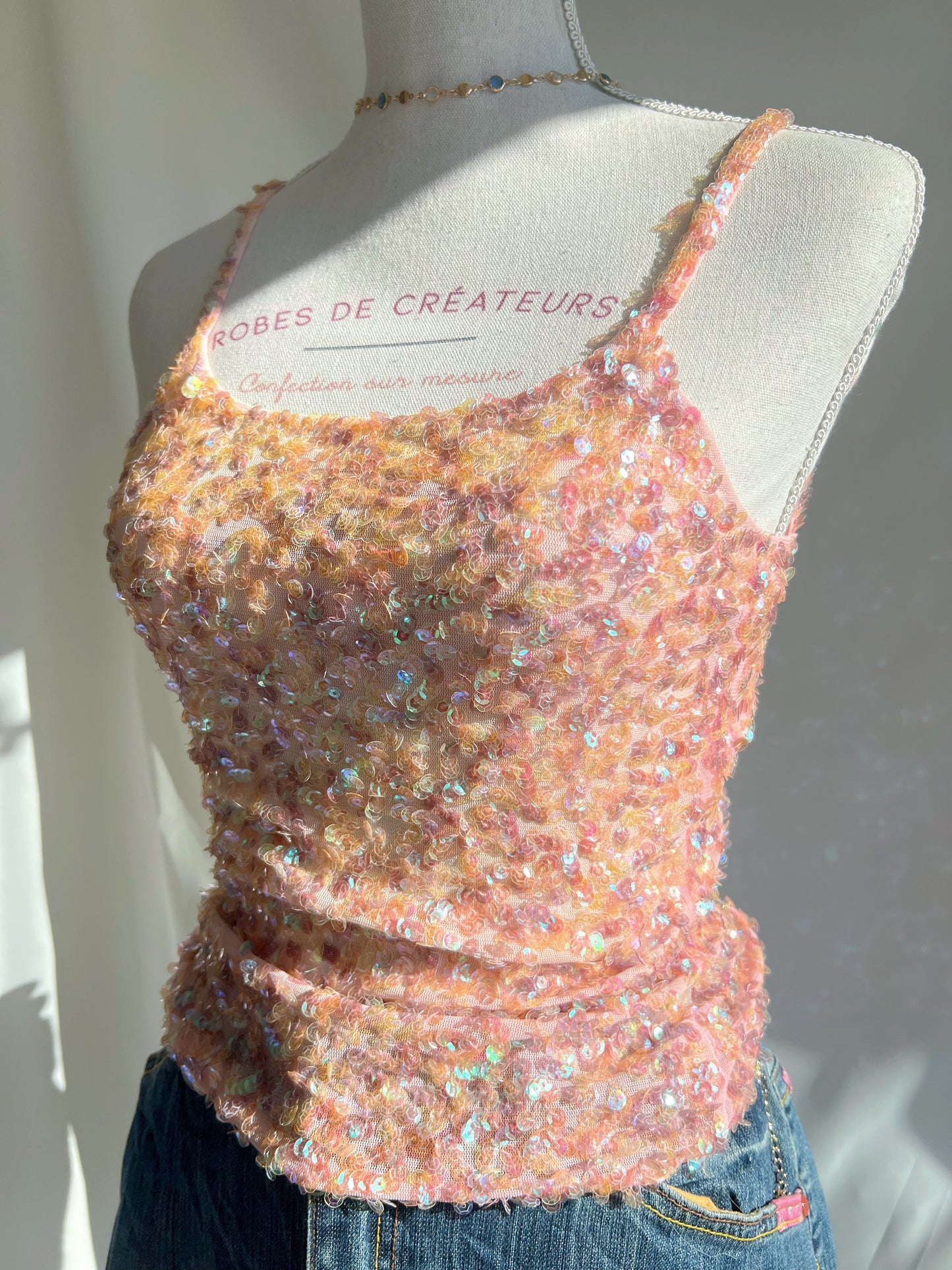 "Peach Stardust" Cami