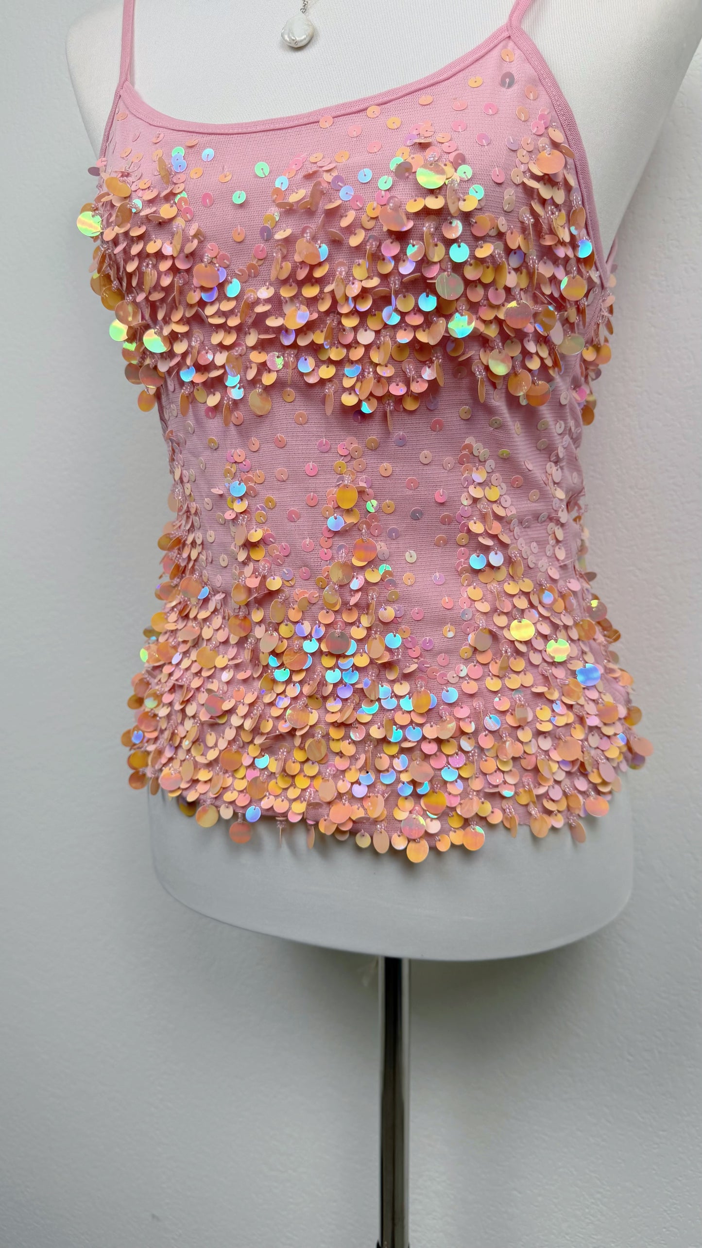 Derhy Peach Stardust Top