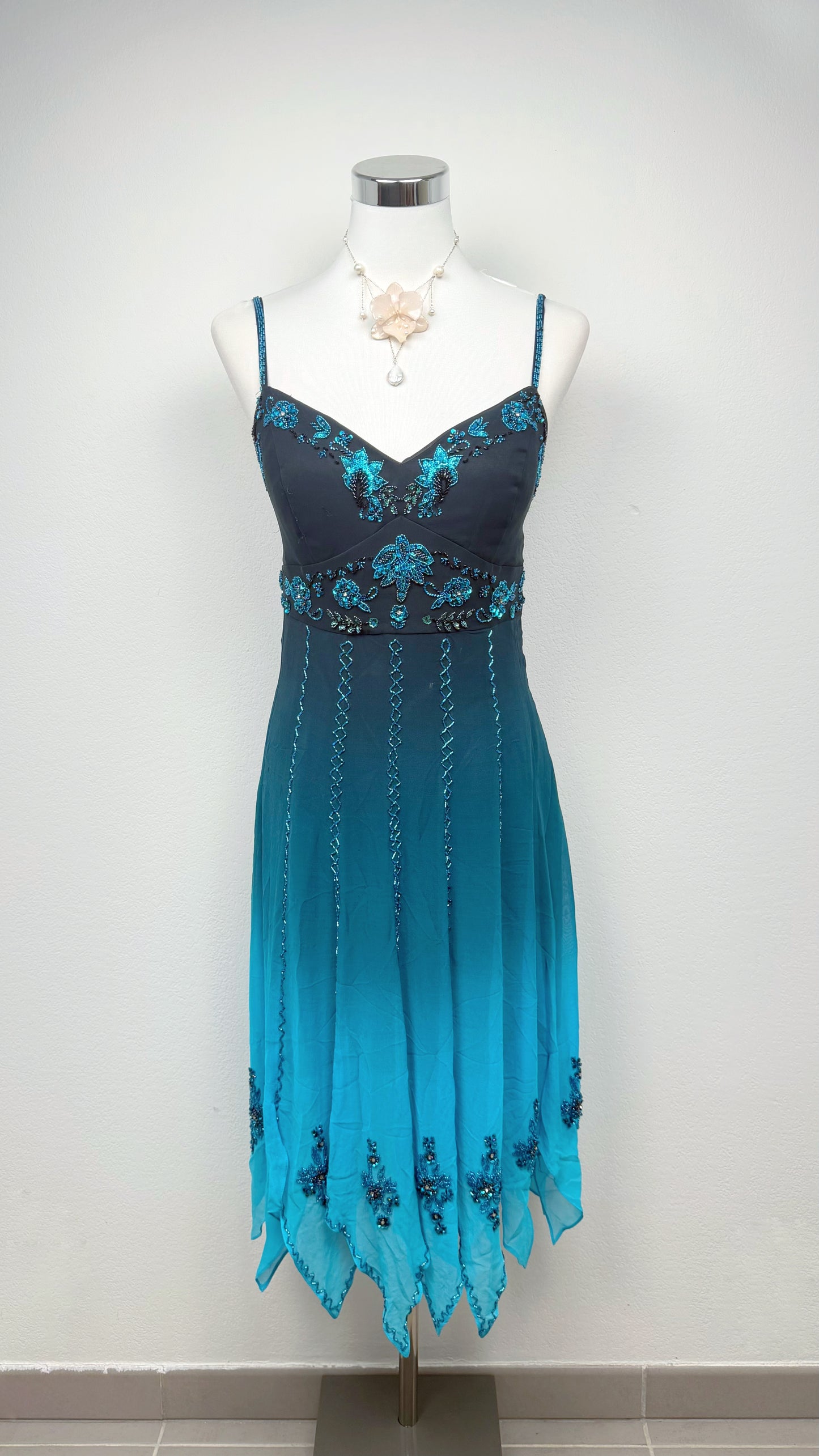 Silk Ocean Twilight Dress