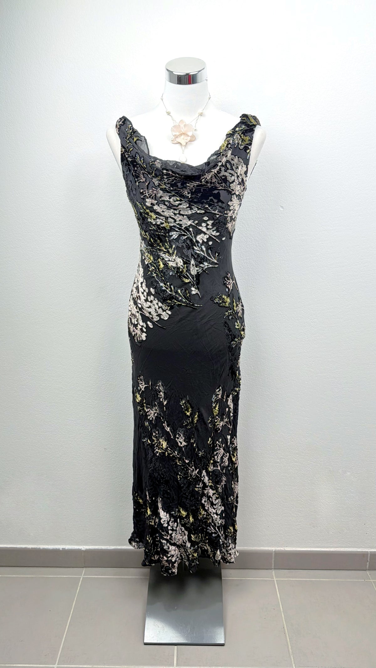 Sue Wong Midnight Enchanted Forest Silk Gown