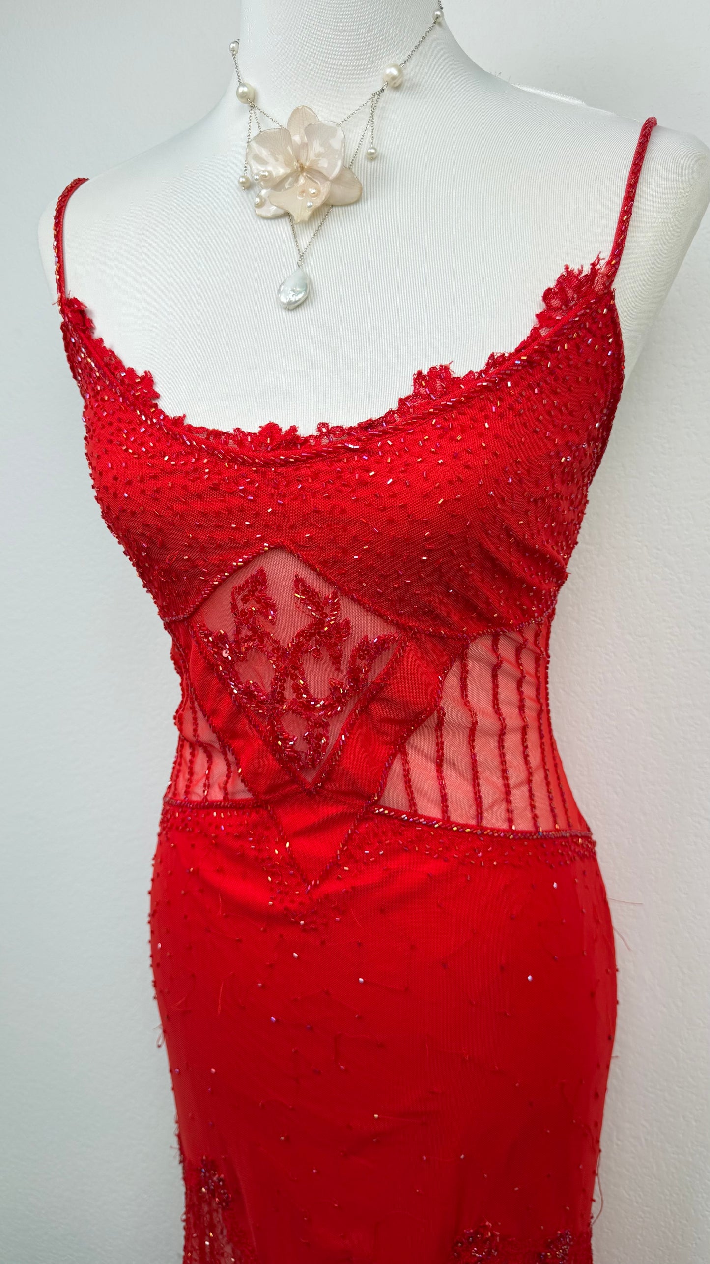 Scarlet Siren Beaded Gown