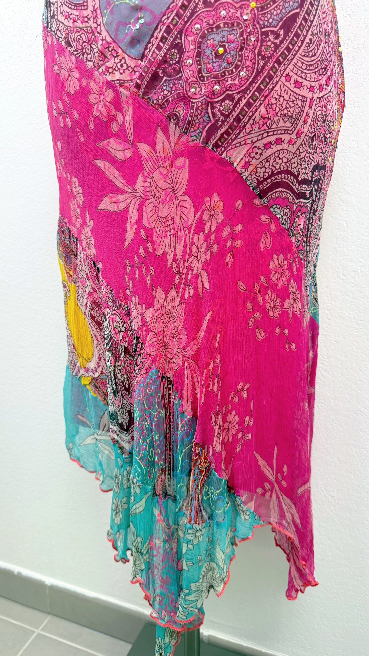 Derhy Pink Lagoon Paisley Dress