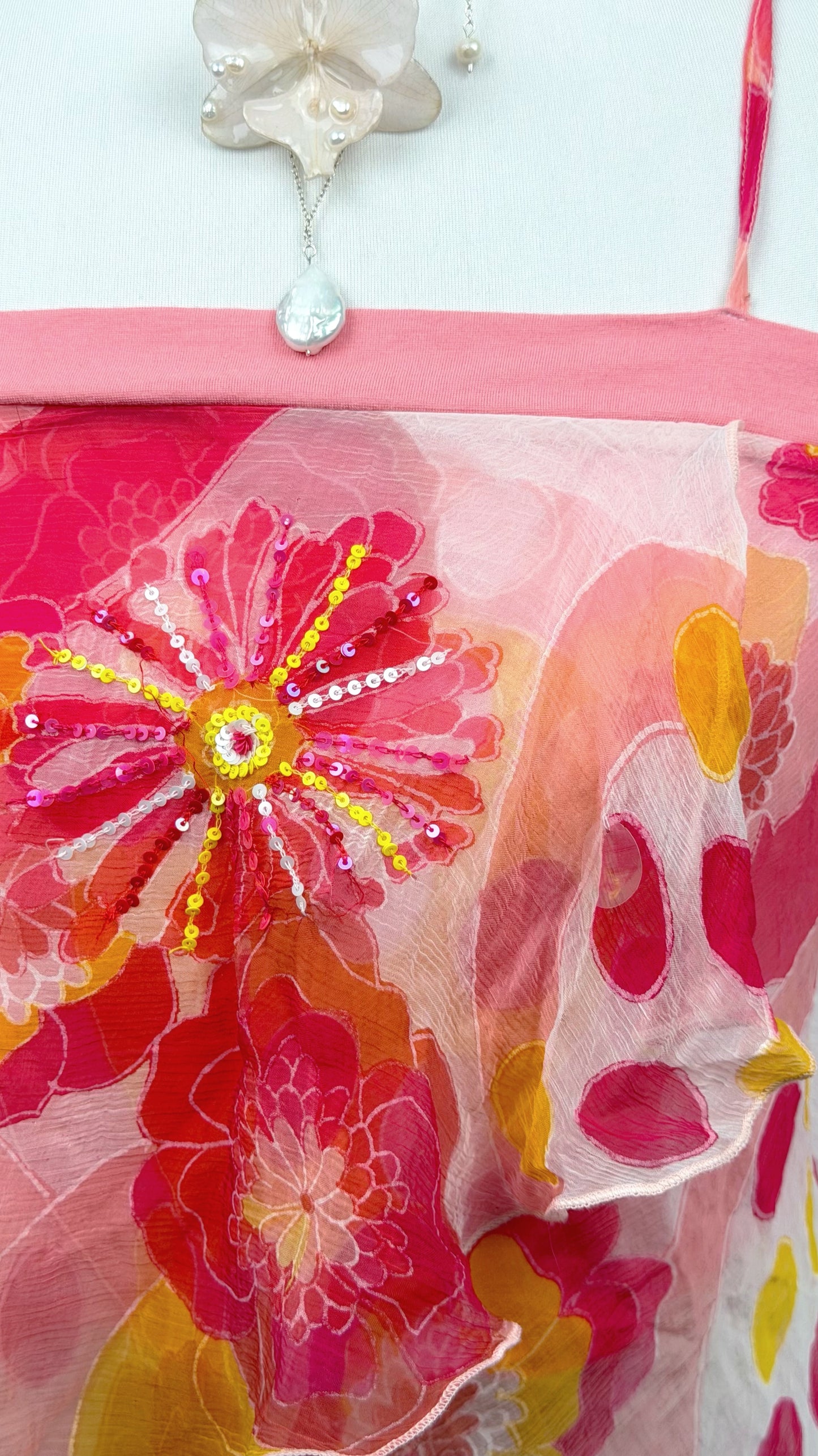 Derhy Pink Petal Garden Top