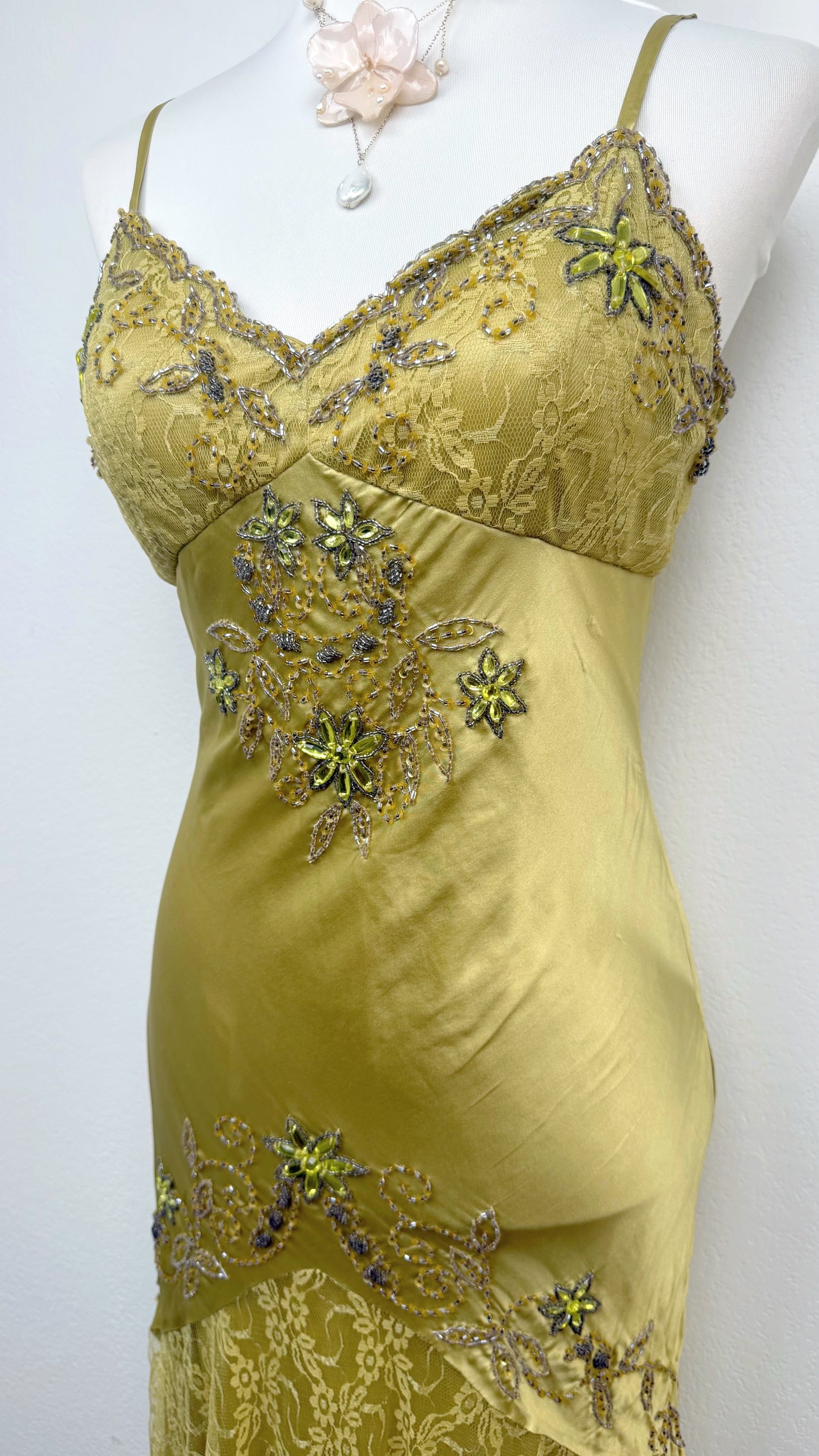 Silk Golden Enchantment Dress