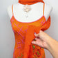 The Tangerine Fairy Silk Dress