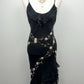 The Midnight Moonflower Silk Dress