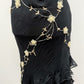 The Midnight Moonflower Silk Dress