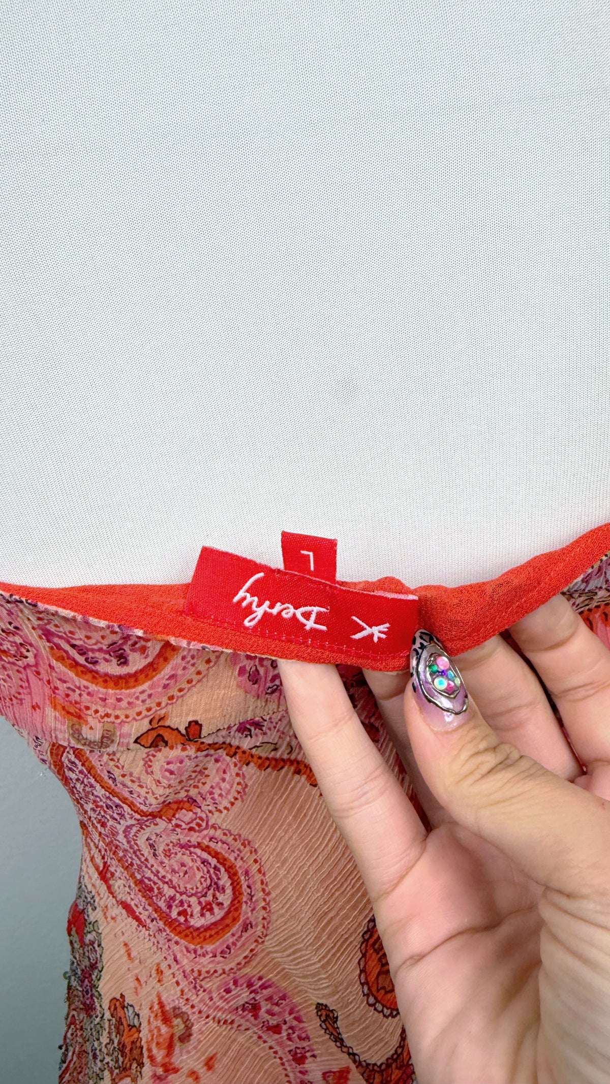 Rare Derhy Rose Mirage Top