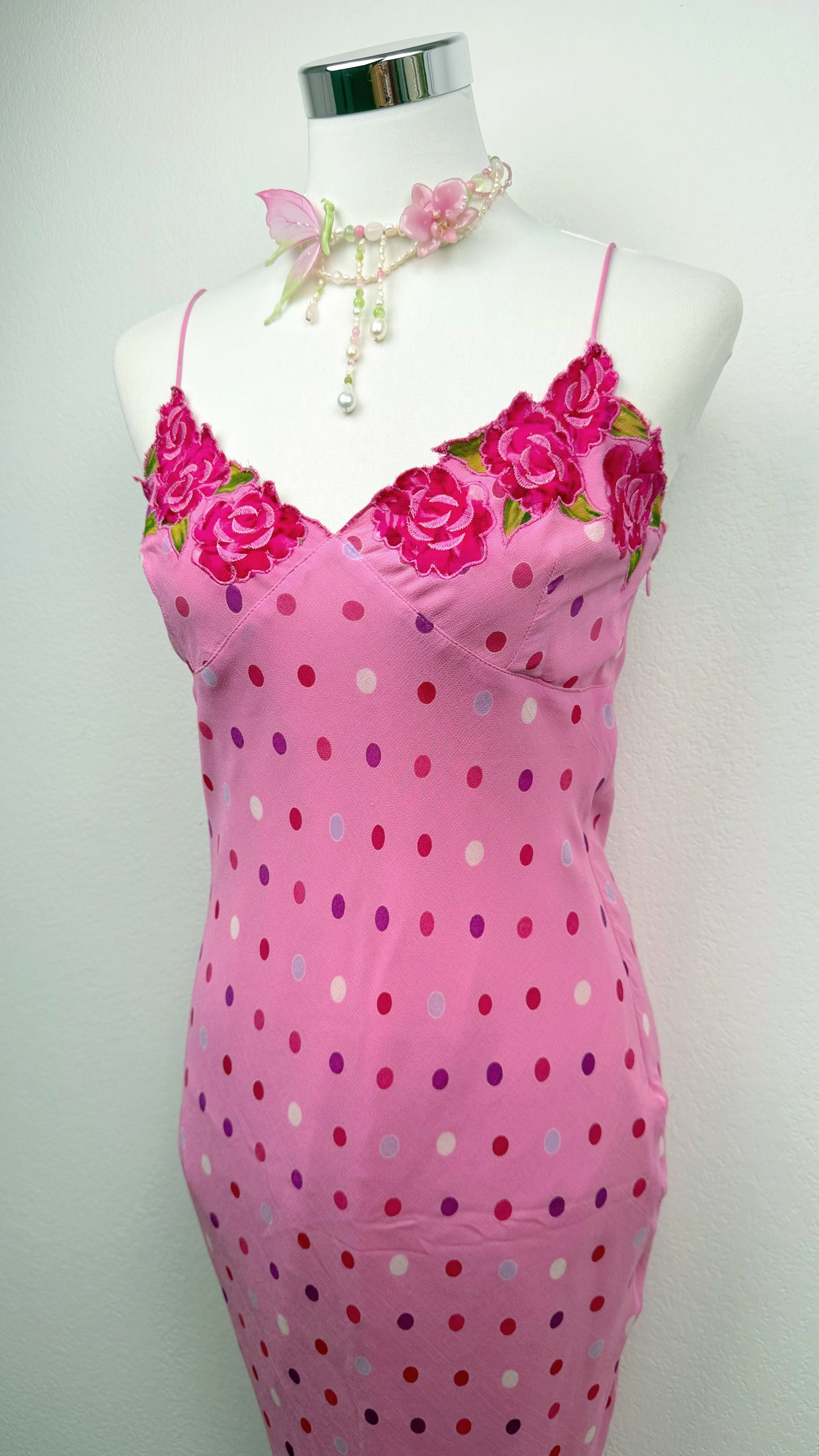 Derhy Pink Polka Rose