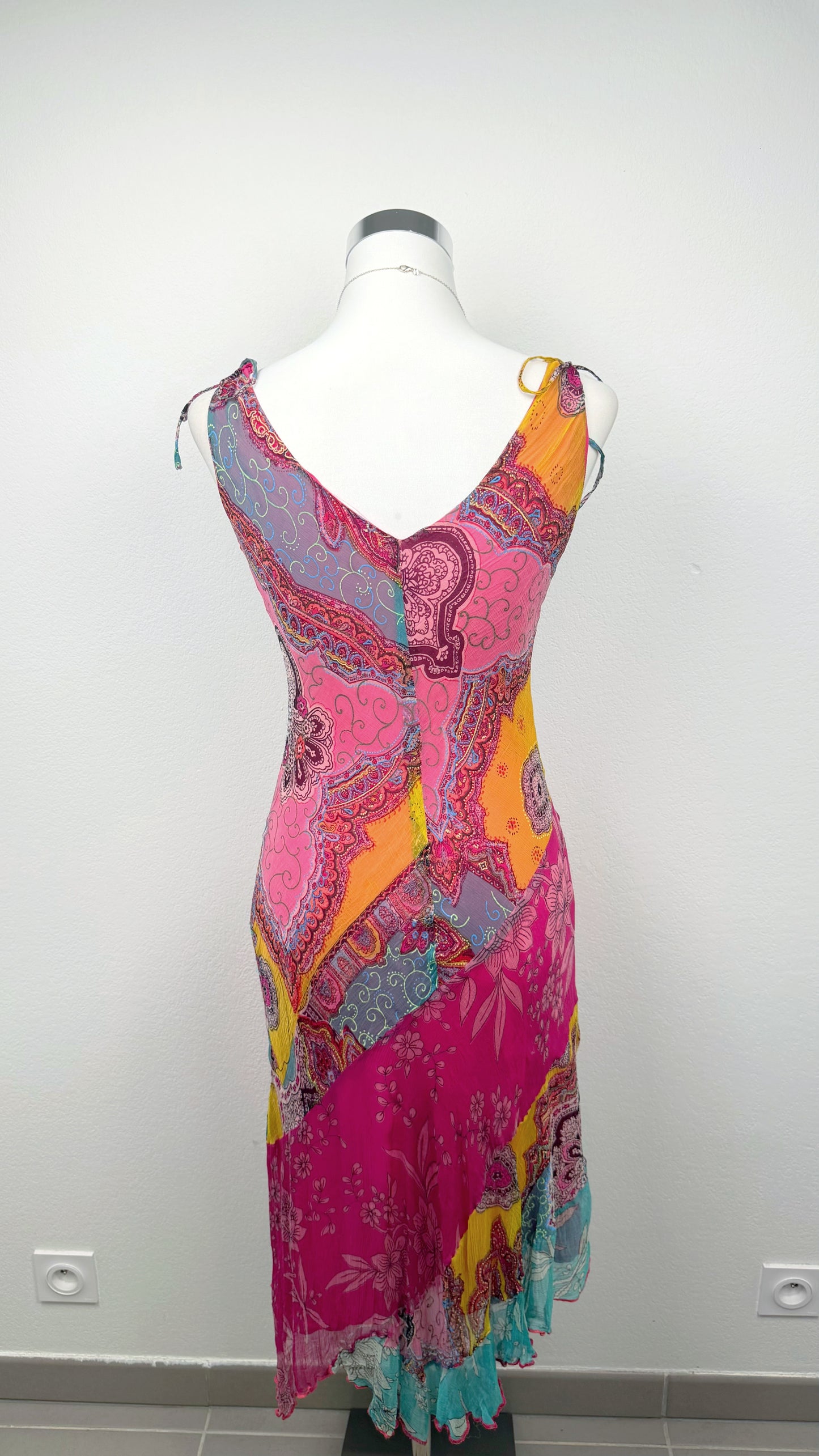 Derhy Pink Lagoon Paisley Dress