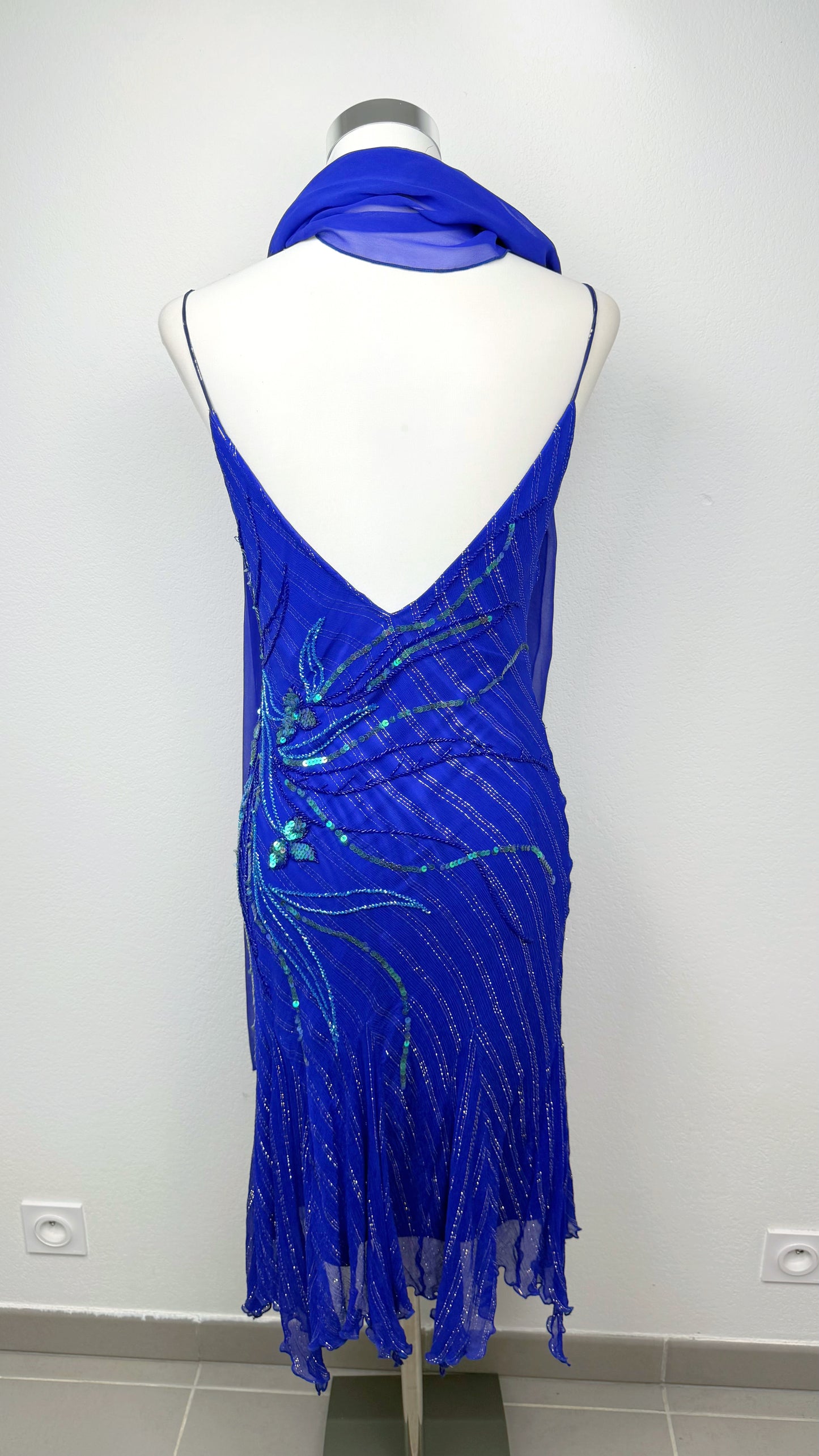 Nyxwing Cobalt Butterfly Silk