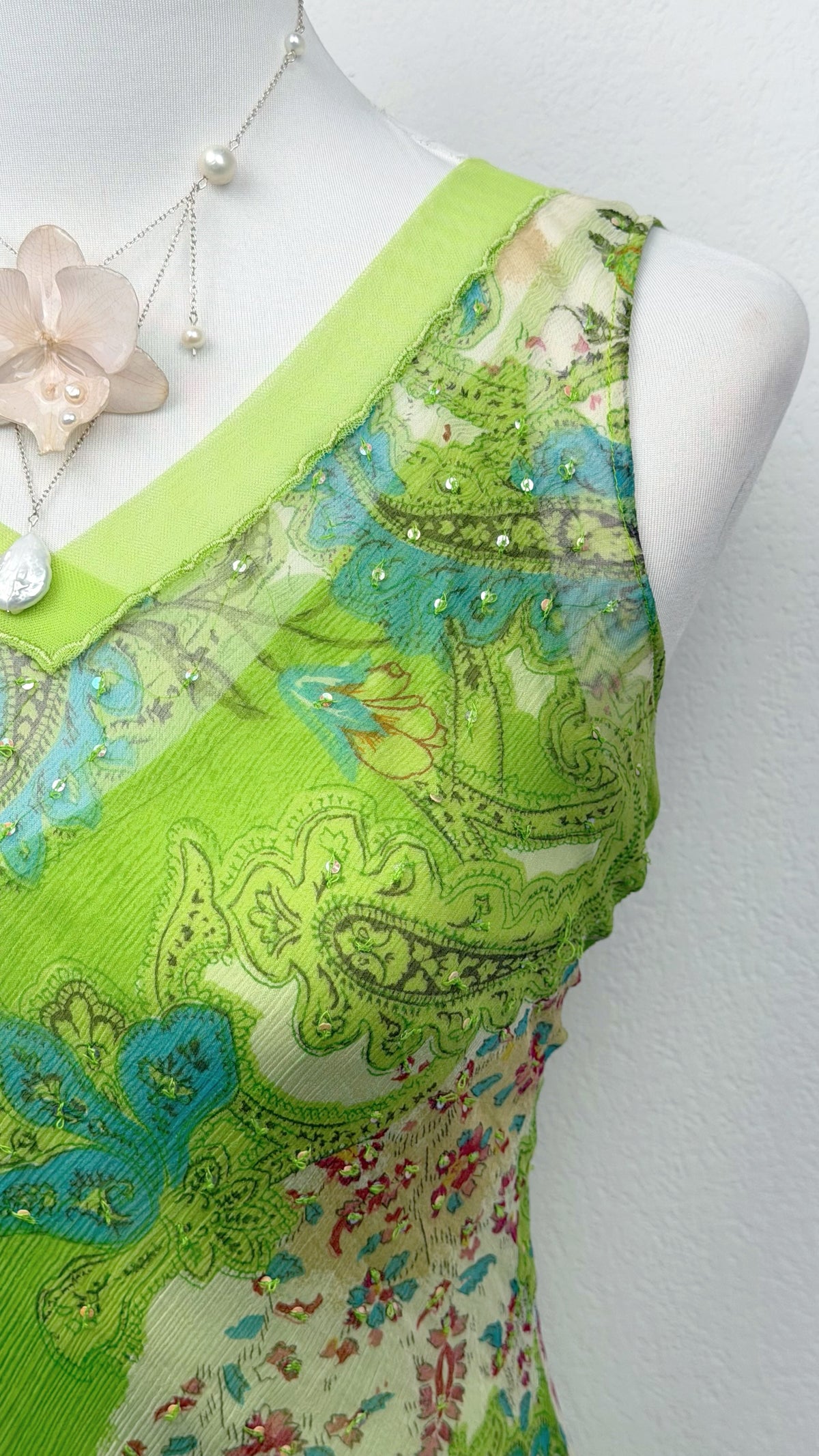 The Derhy Lime Enchantment Dress