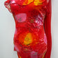 The Scarlet Sunset Silk Gown