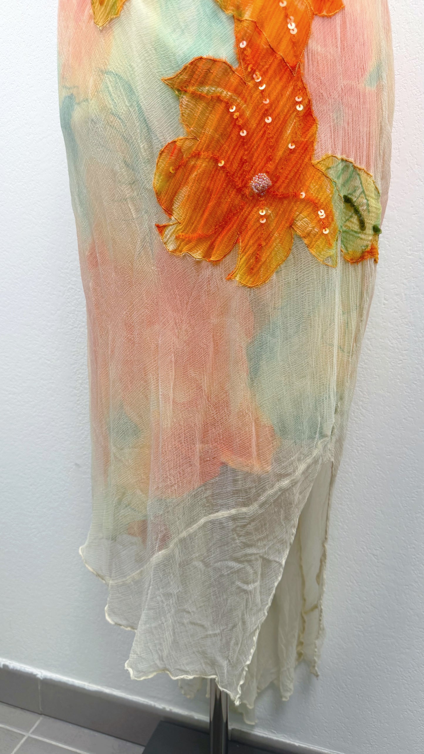 Derhy Watercolor Hibiscus Dress