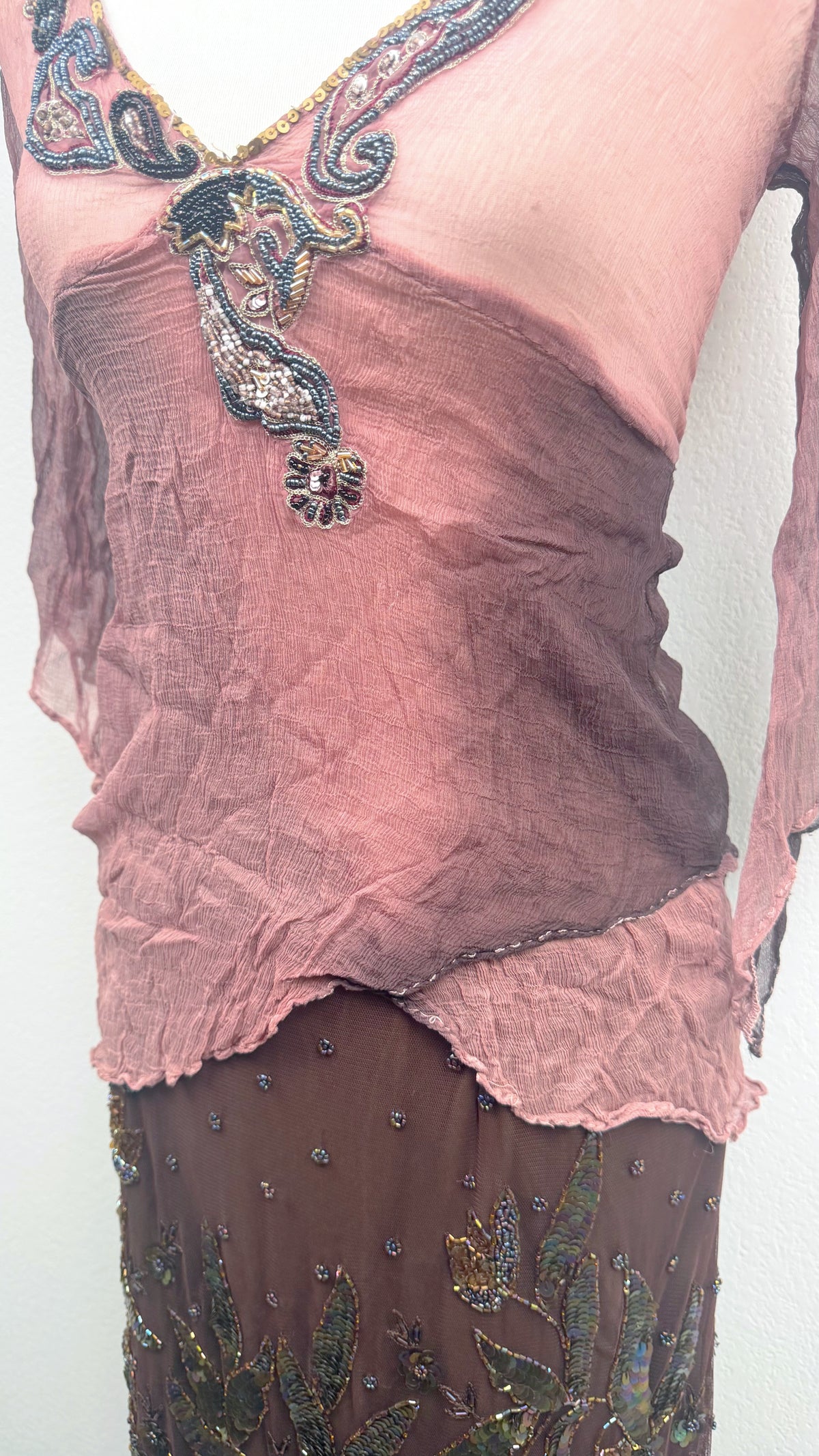 Rare Derhy Rosewood Fairy Top