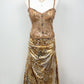 Golden Wildcat Hand-Beaded Two-Piece Set