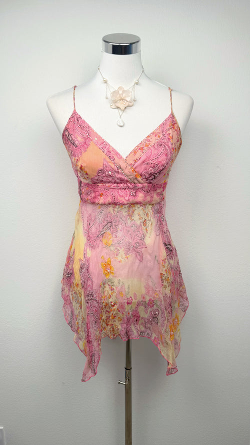 Cavalli Pink Paisley Fairy Top