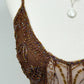 The Mocha Butterfly Beaded Top