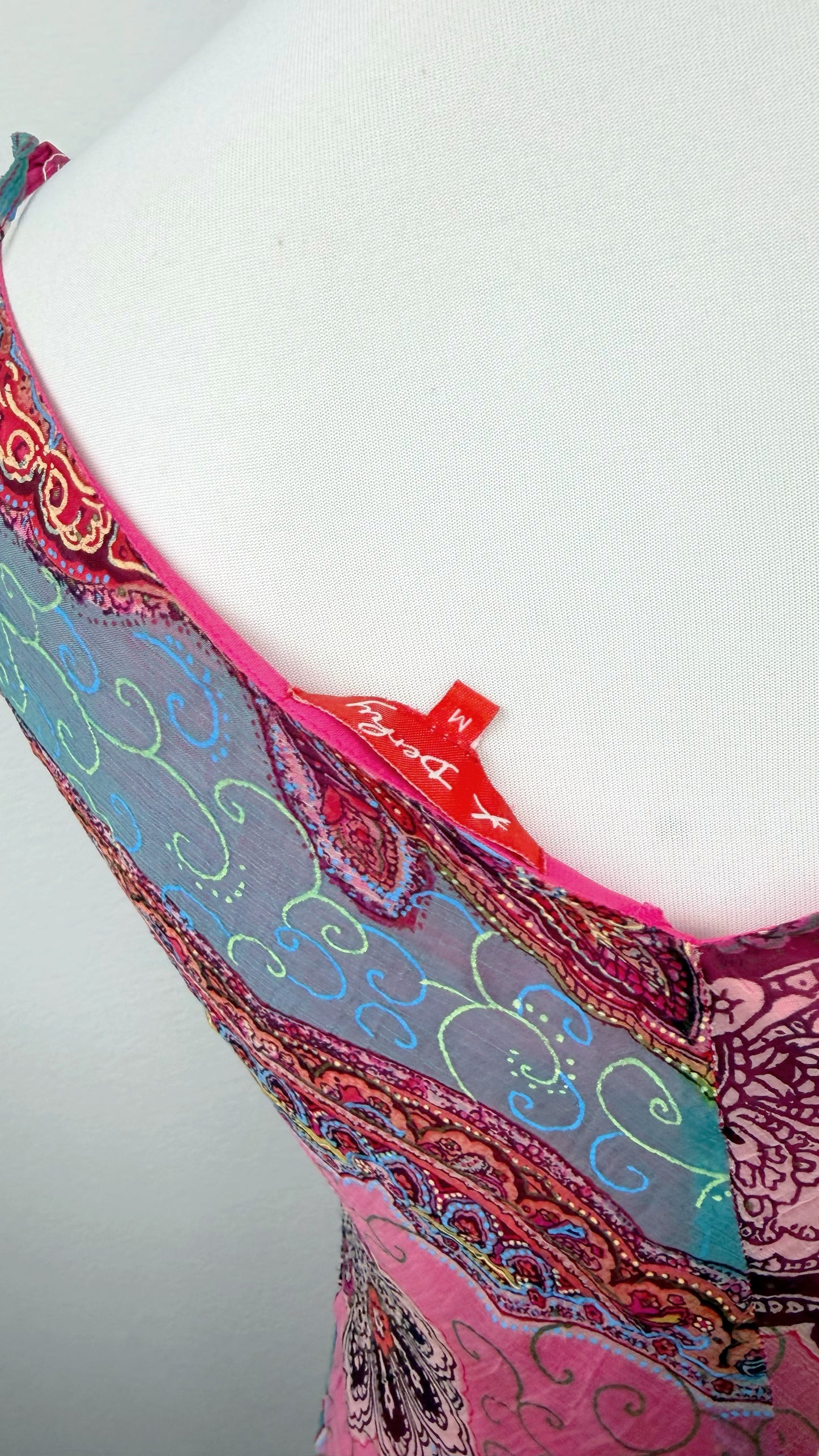 Derhy Pink Lagoon Paisley Dress