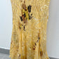 Solara Silk Golden Wildflower Gown