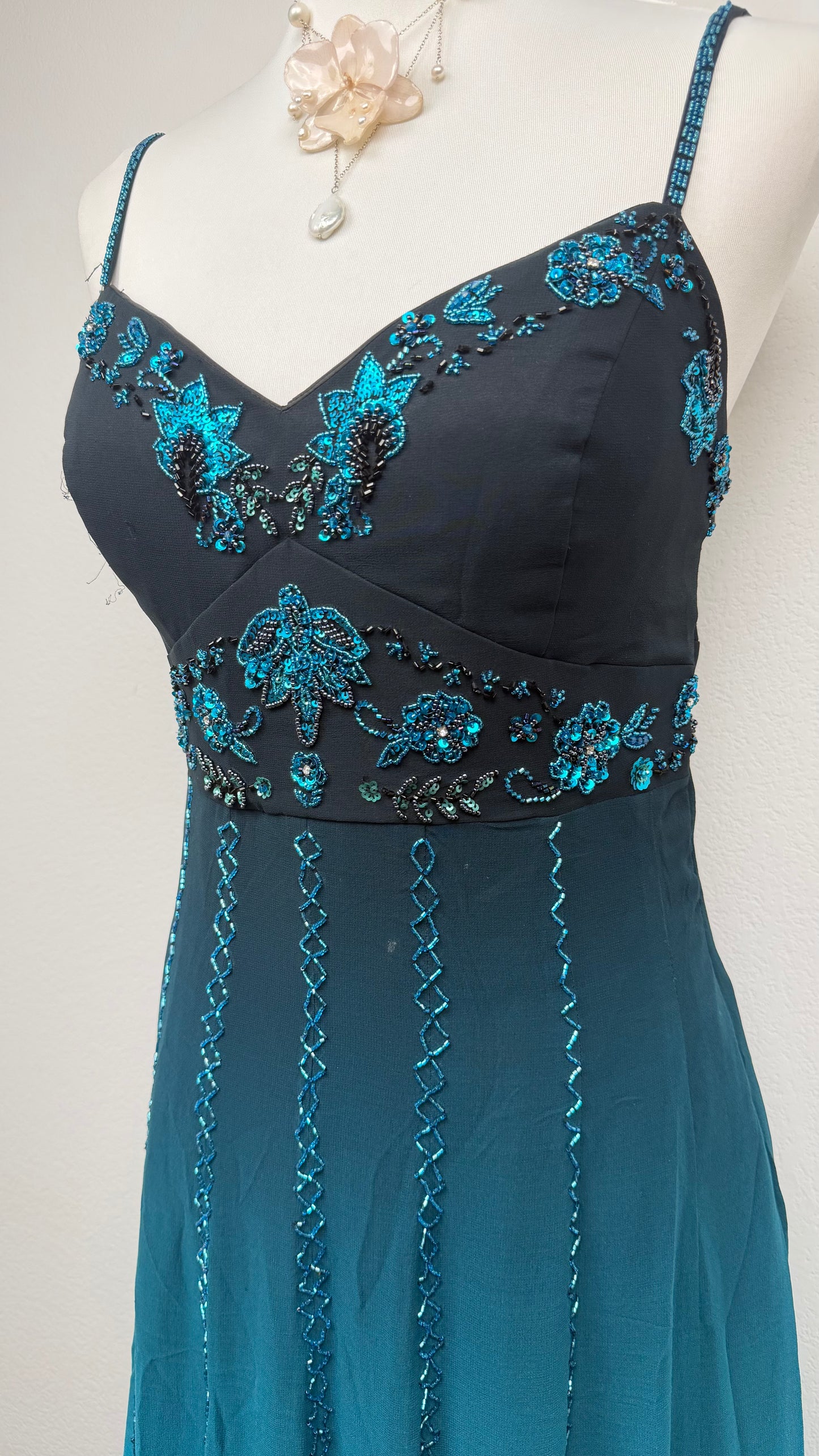 Silk Ocean Twilight Dress