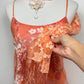 The Coral Blossom Silk Gown