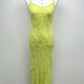 The Lime Enchantment Silk Dress